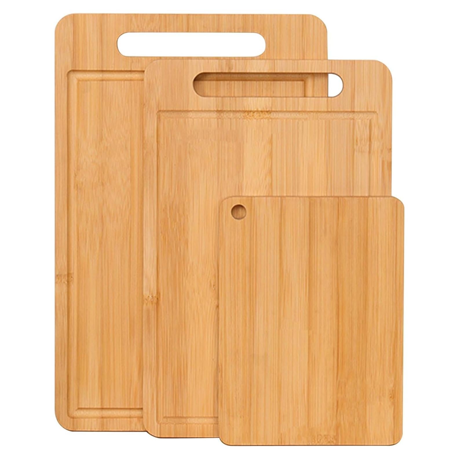 Set de Tablas de Cortar de Bambú Guojanfon 3 Piezas Ecológicas