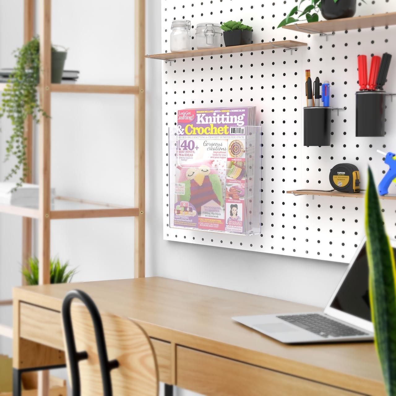 Soporte de Literatura Acrílico Transparente 22.9x25.4 cm Marketing Holders