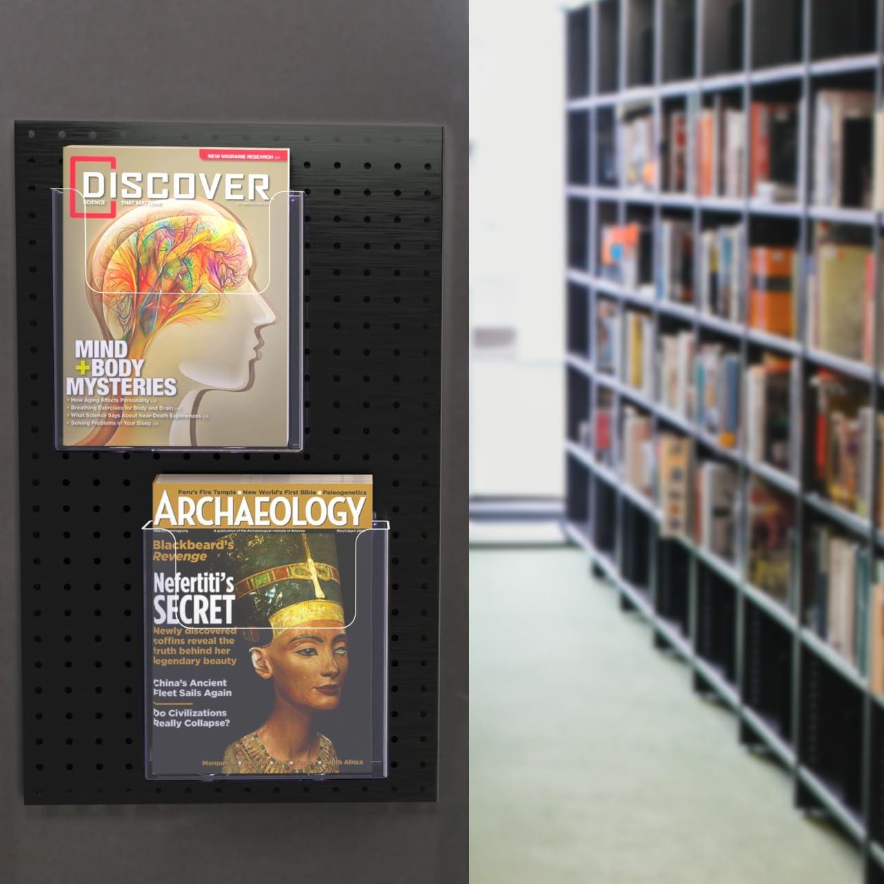 Soporte de Literatura Acrílico Transparente 22.9x25.4 cm Marketing Holders