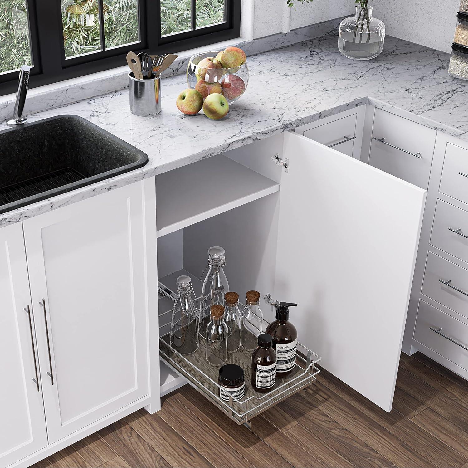 Organizador de Gabinete de Cocina Home Zone Living 1 Nivel 35.56 cm