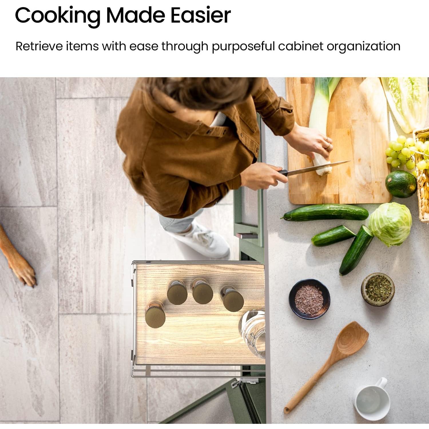 Organizador de Gabinete de Cocina Home Zone Living 1 Nivel 35.56 cm