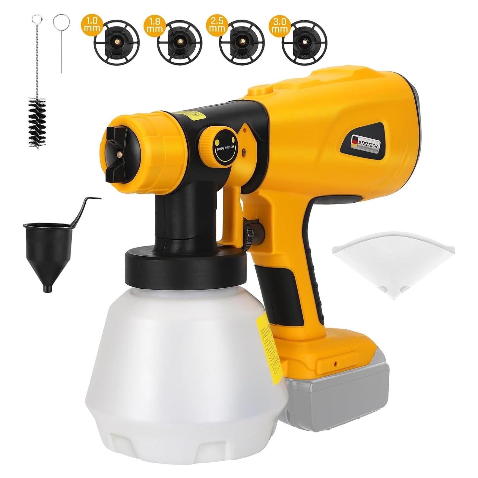 Pulverizador de pintura Dewalt 20V MAX HVLP 200W inalámbrico
