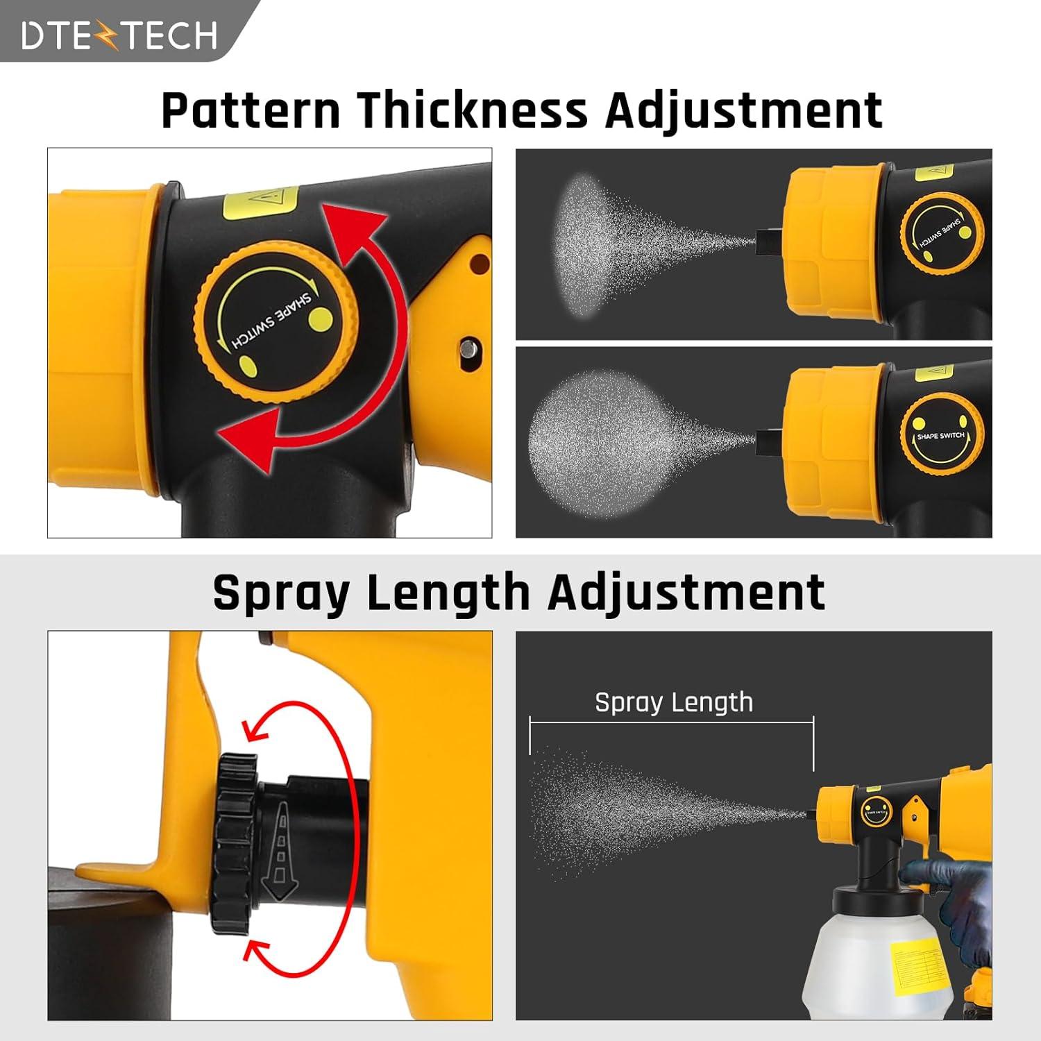 Pulverizador de pintura Dewalt 20V MAX HVLP 200W inalámbrico