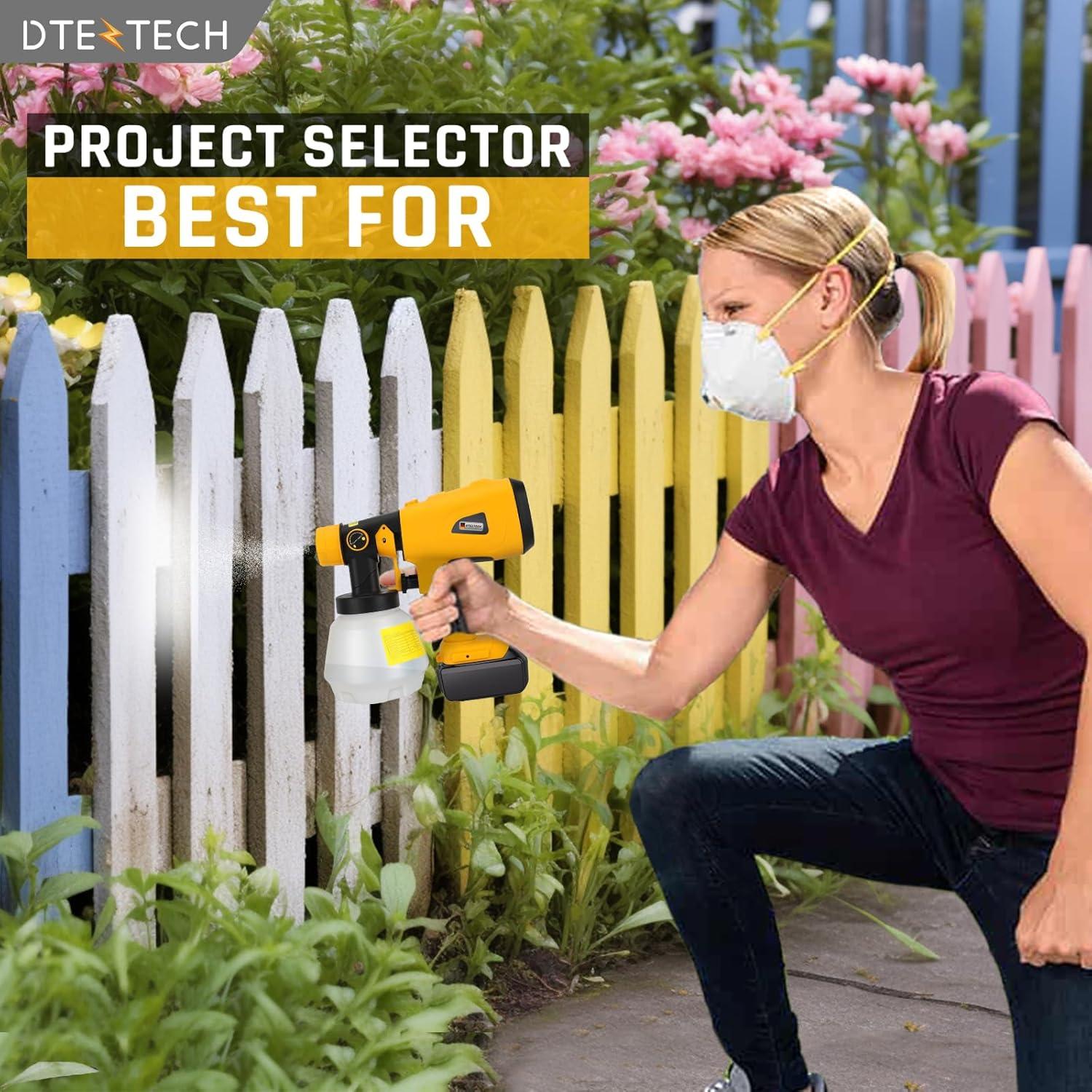 Pulverizador de pintura Dewalt 20V MAX HVLP 200W inalámbrico