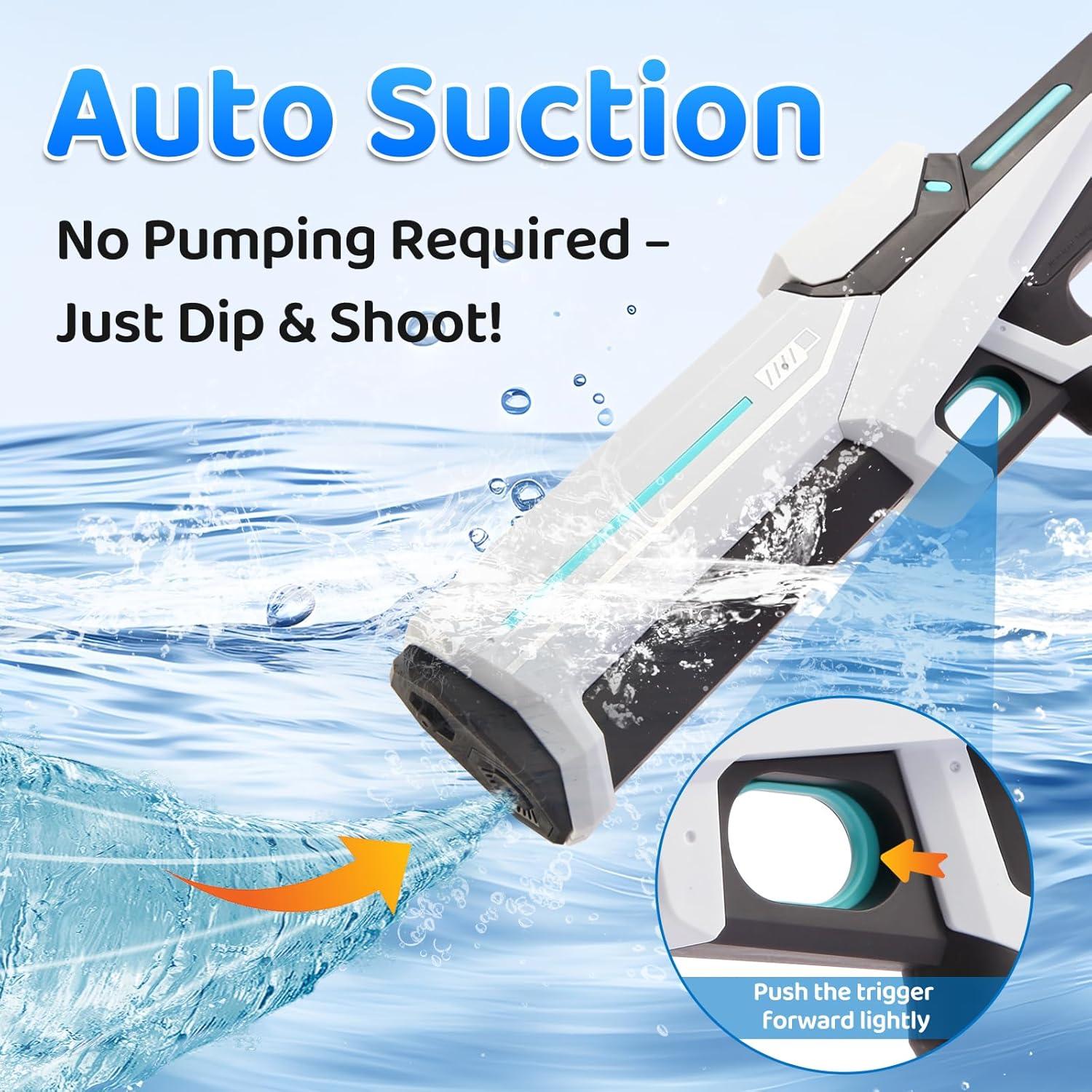 Pistola de Agua Eléctrica Nogevo con Auto-Succión y Rociado 9.75m