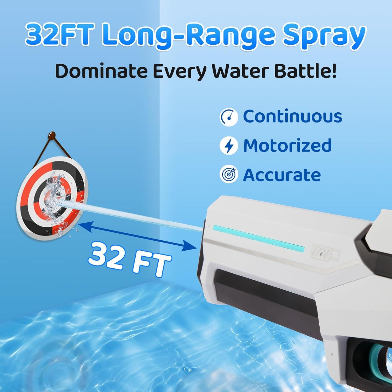 Pistola de Agua Eléctrica Nogevo con Auto-Succión y Rociado 9.75m