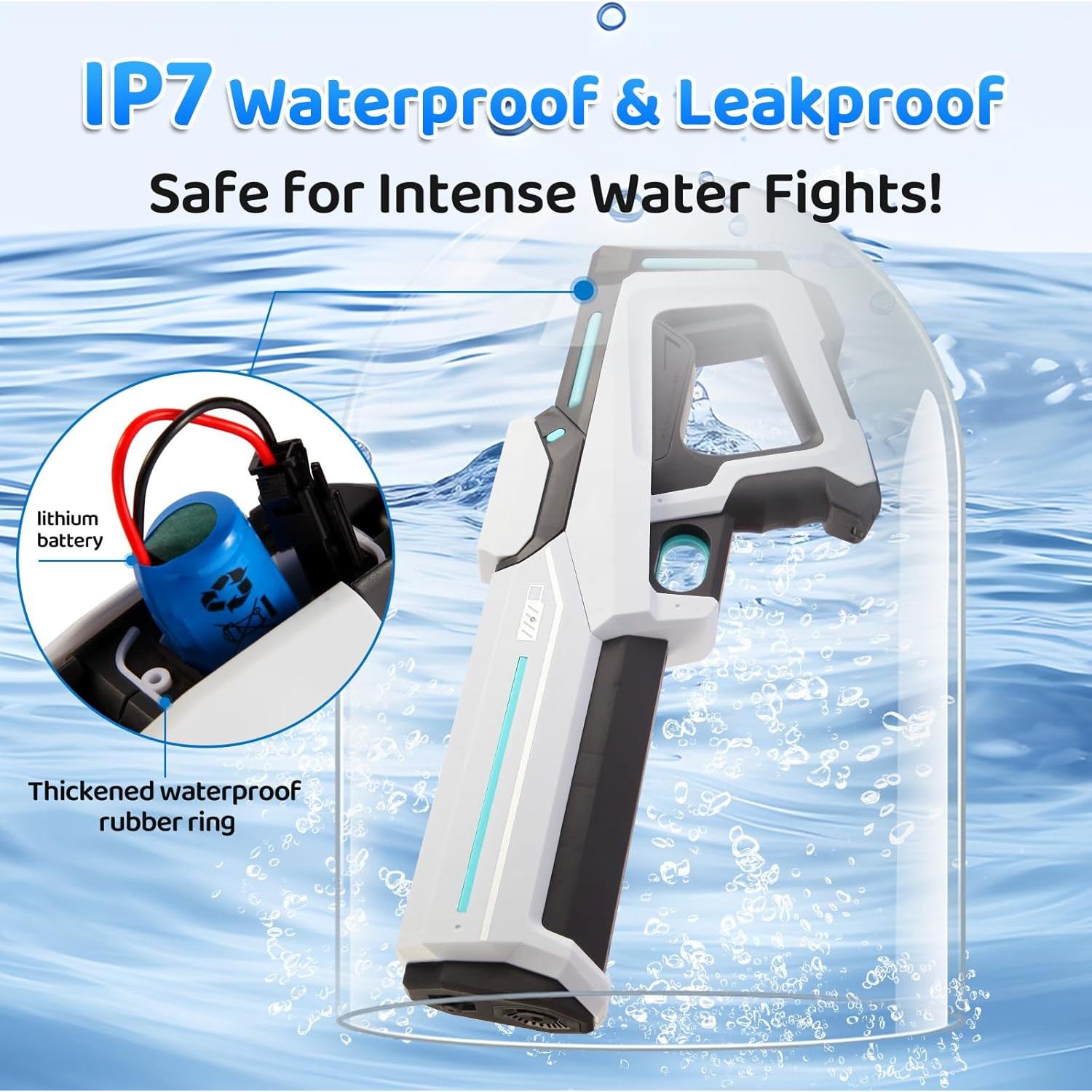 Pistola de Agua Eléctrica Nogevo con Auto-Succión y Rociado 9.75m