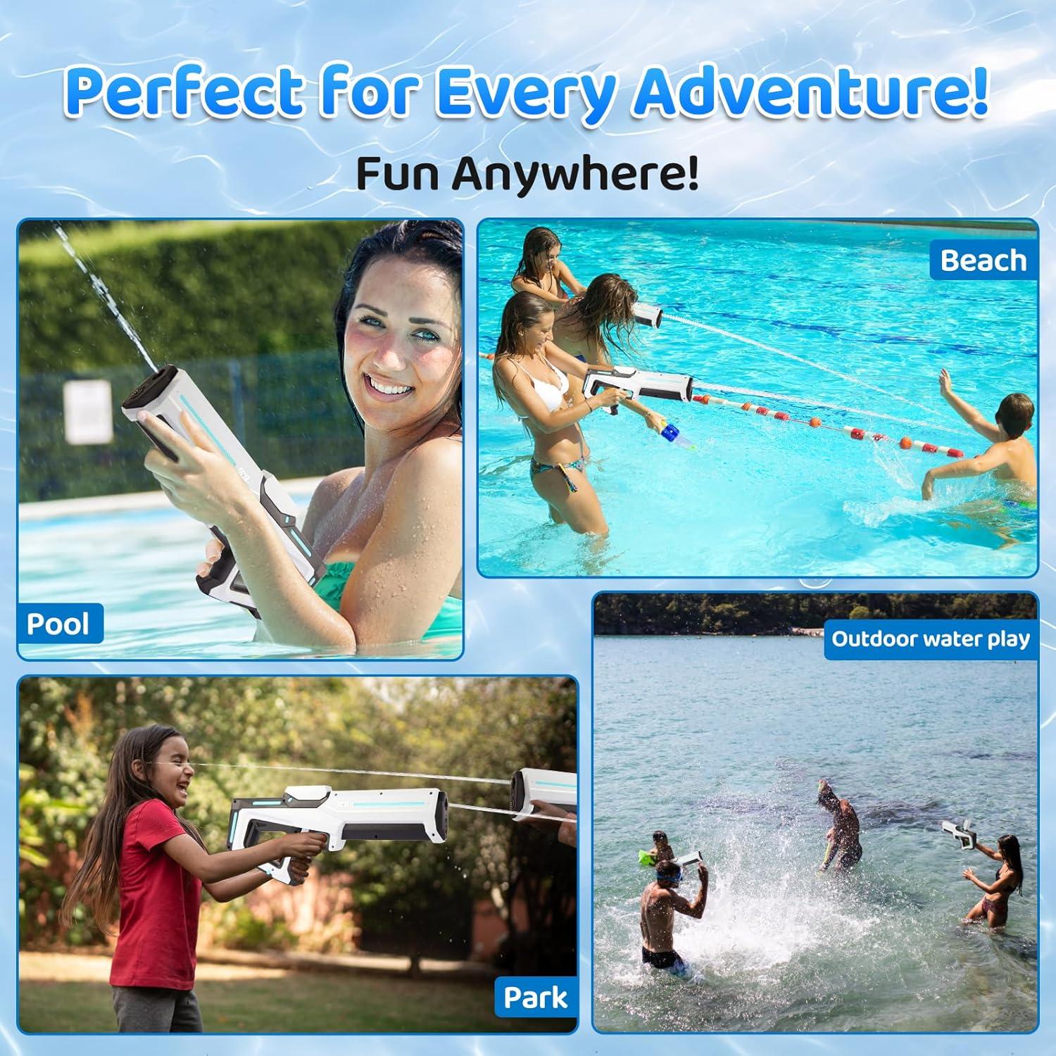 Pistola de Agua Eléctrica Nogevo con Auto-Succión y Rociado 9.75m