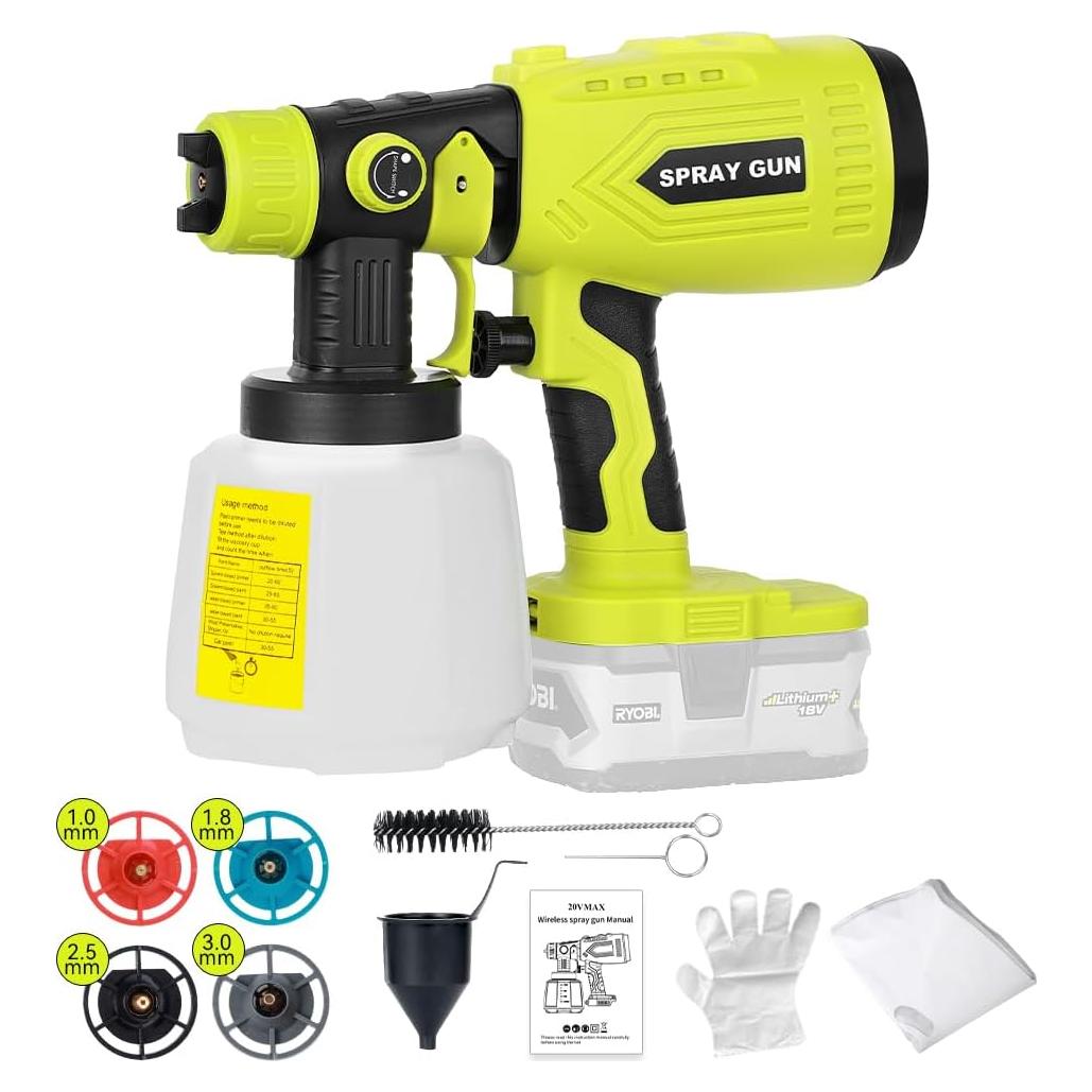 Pulverizador de pintura HVLP HaopkZapyr 200W 1000ml Inalámbrico