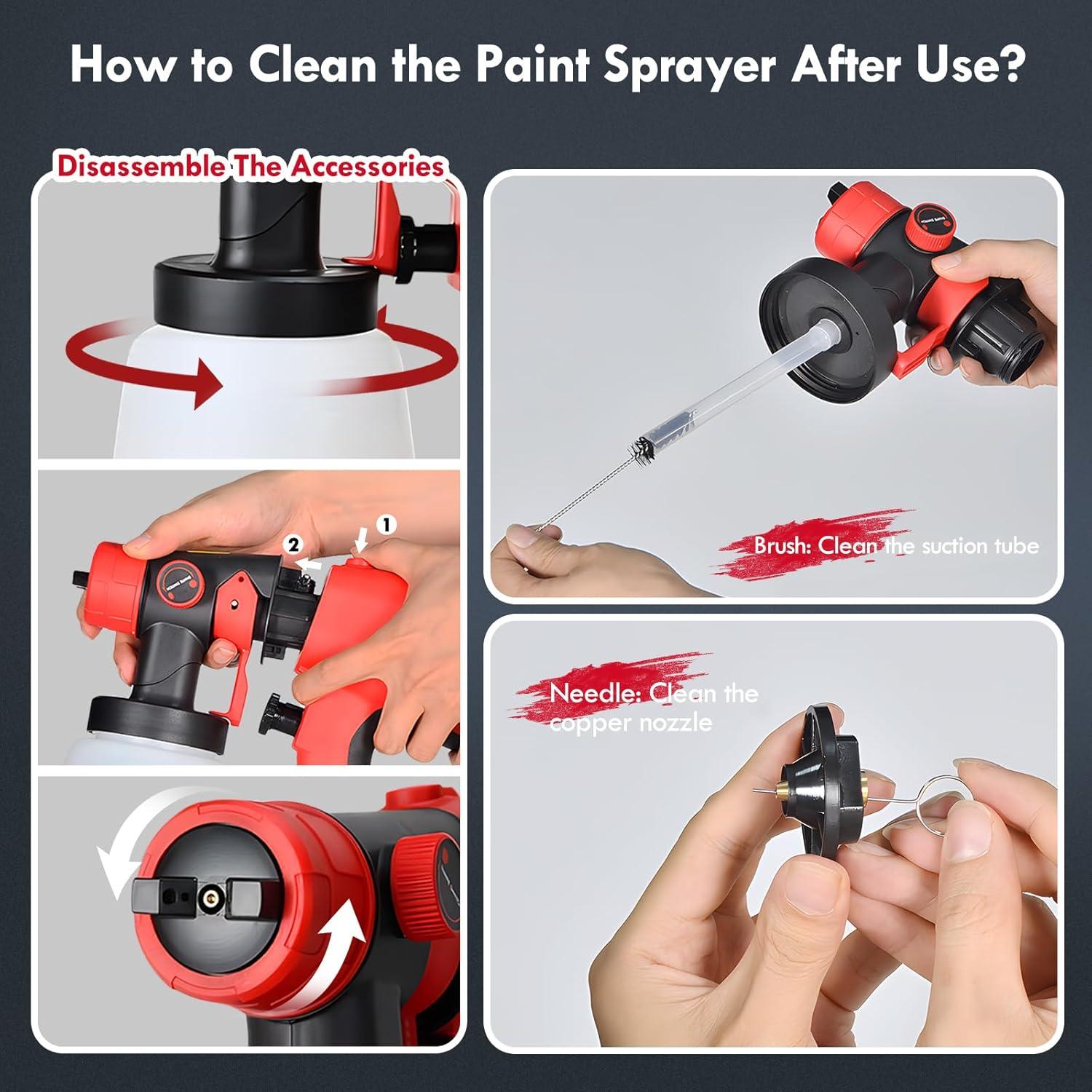 Pulverizador de Pintura Eléctrico SURLABA 800ml 800W 3 Patrones