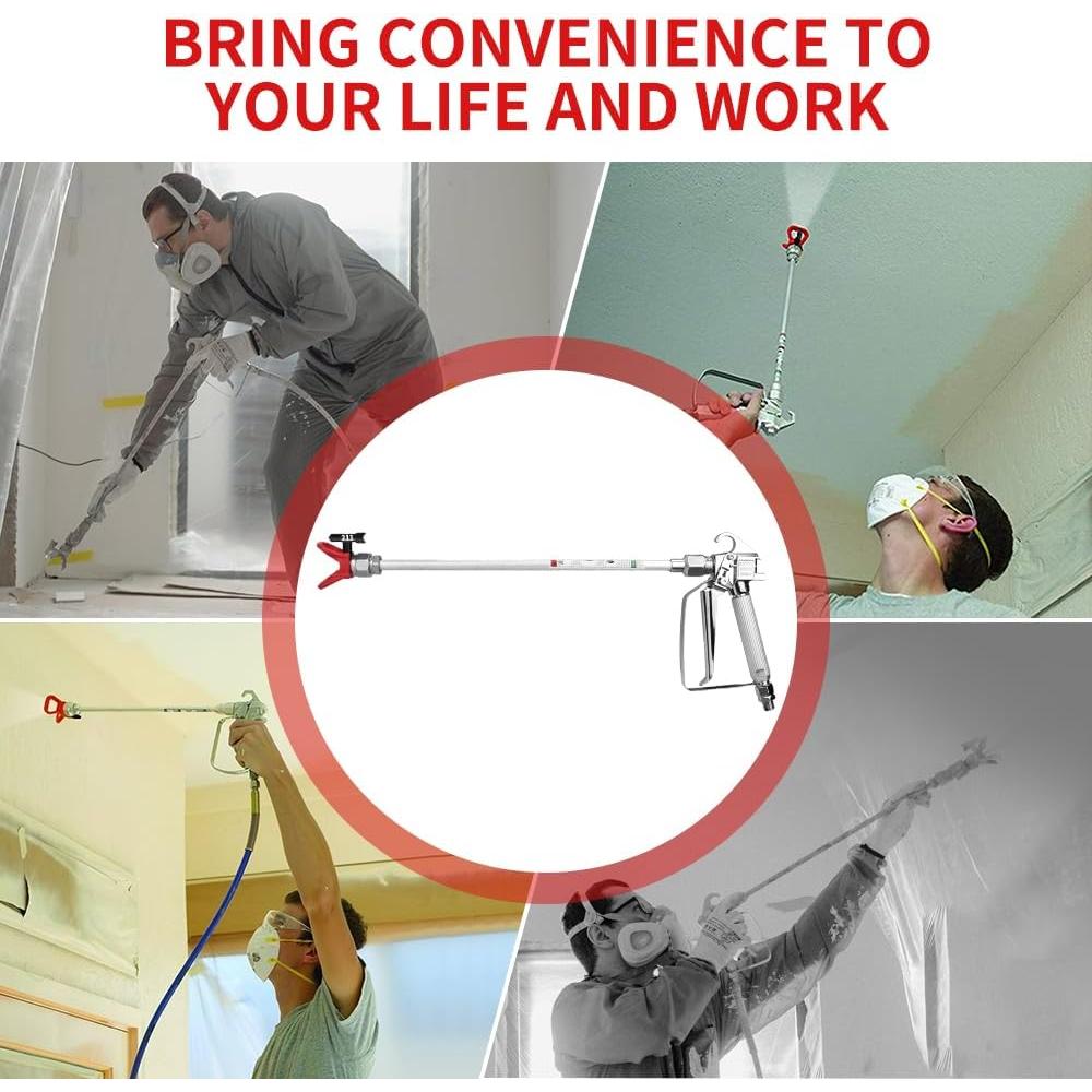 Pistola de pintura sin aire Cada familia 3600 PSI 5 boquillas