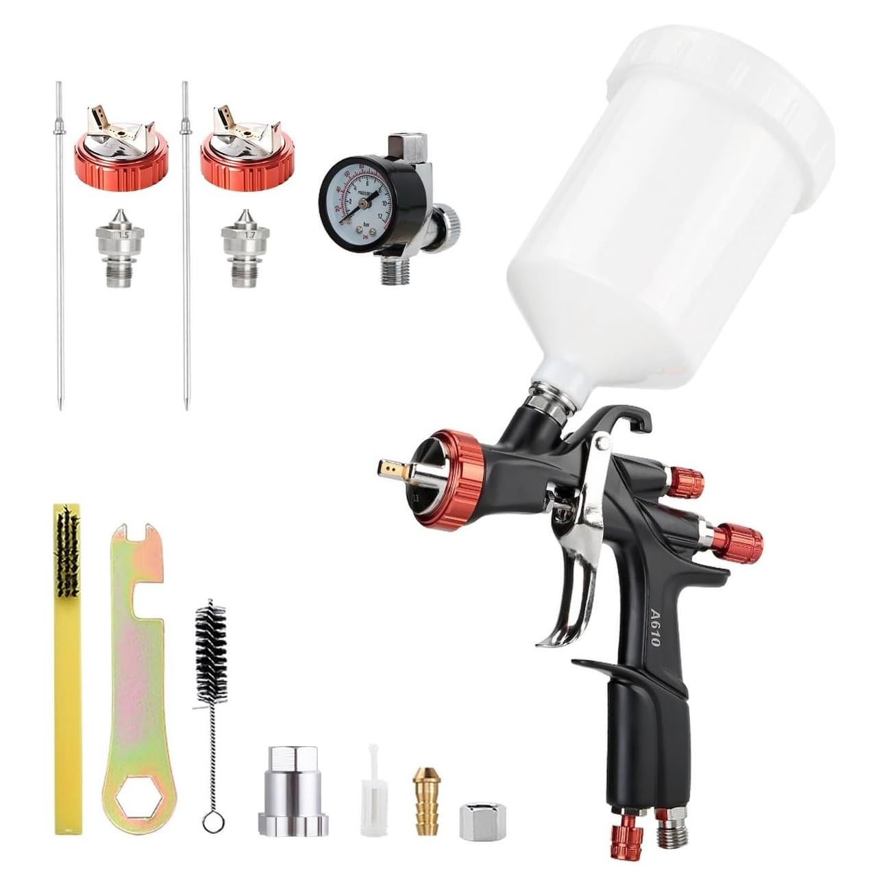 Pistola de Pulverización AEROPRO R500 LVLP 1.3/1.5/1.7mm