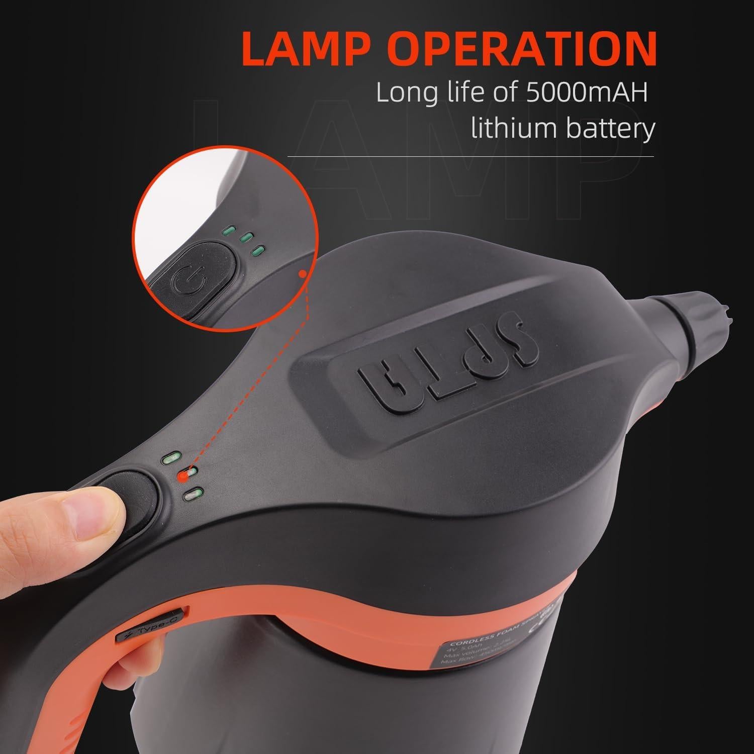 Pulverizador Eléctrico Inalámbrico SPTA 2.25L para Lavado de Autos