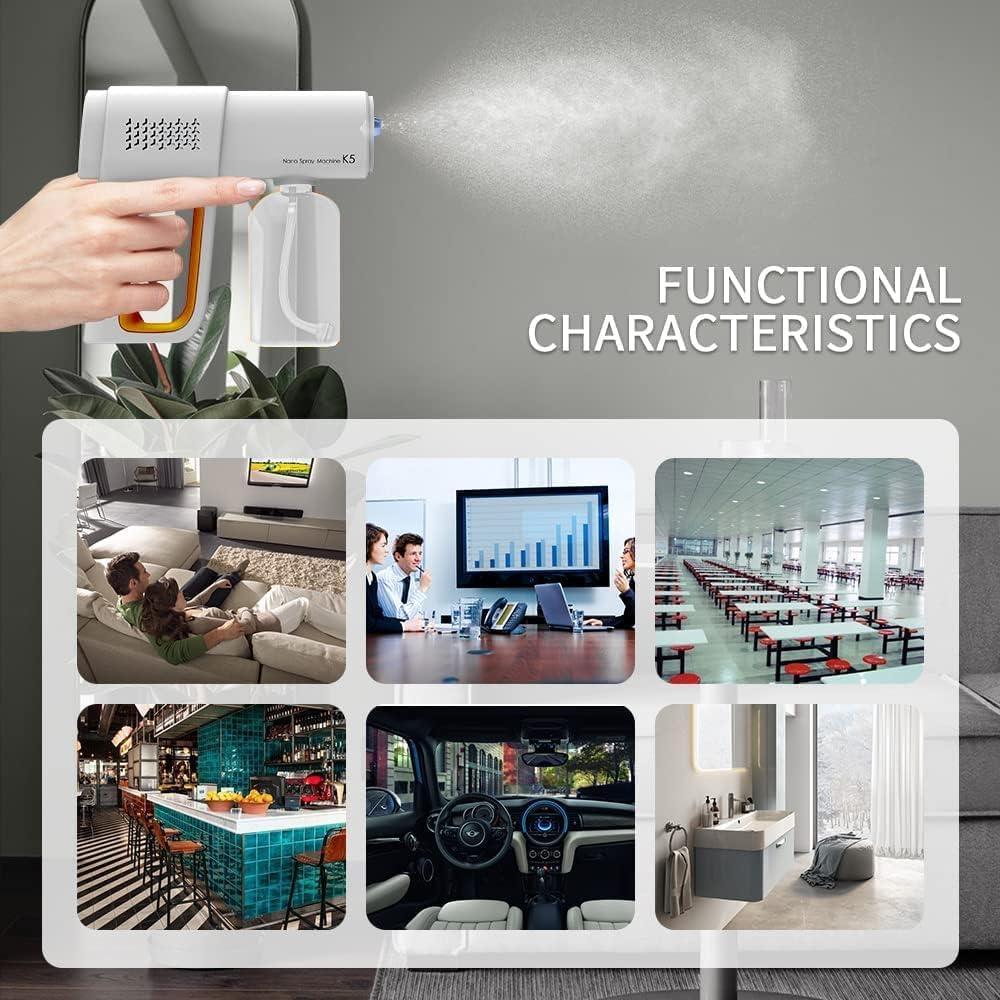 Nebulizador desinfectante portátil Svkipibe K5 380ml naranja