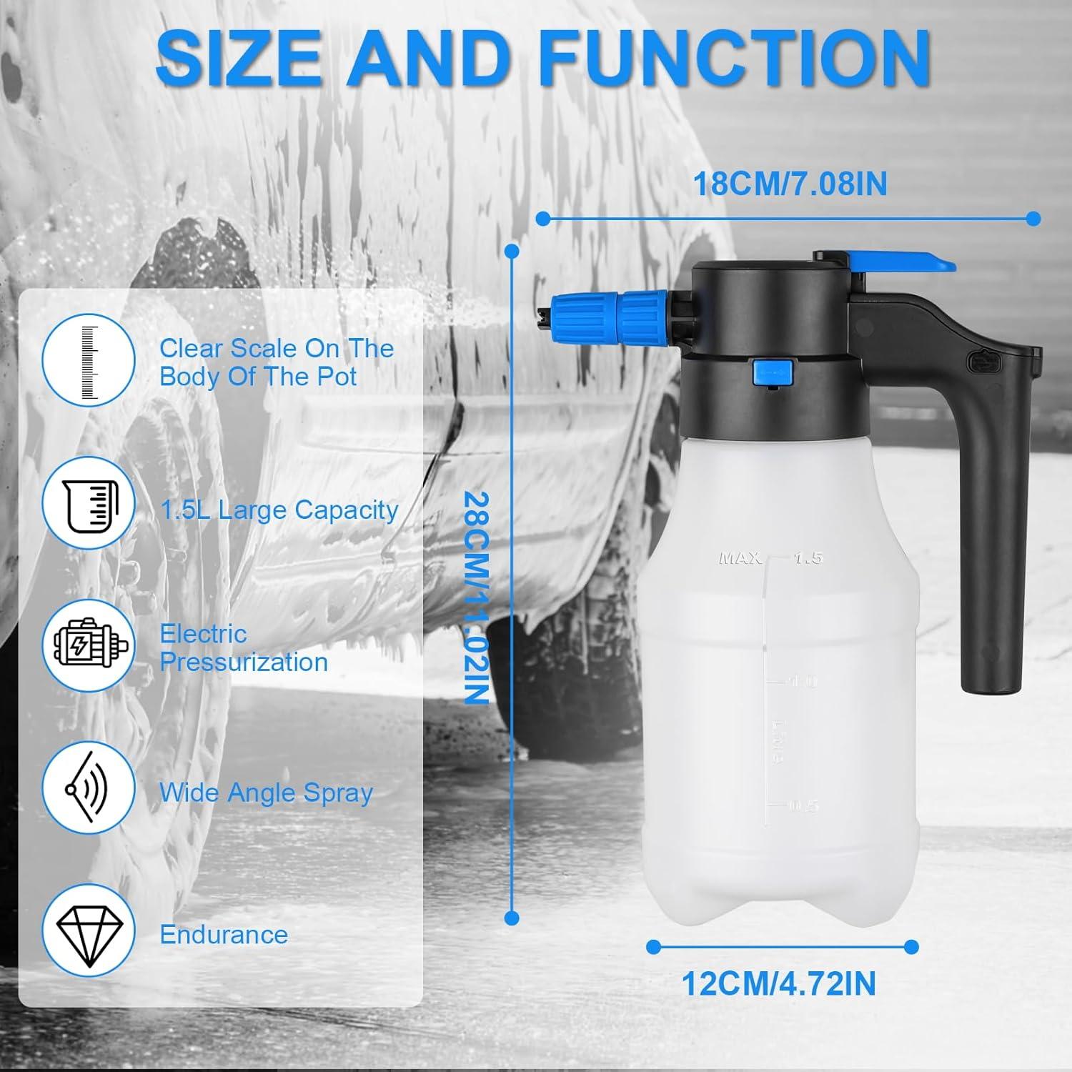 Pulverizador de Espuma Eléctrico Luney 1.5L para Autos