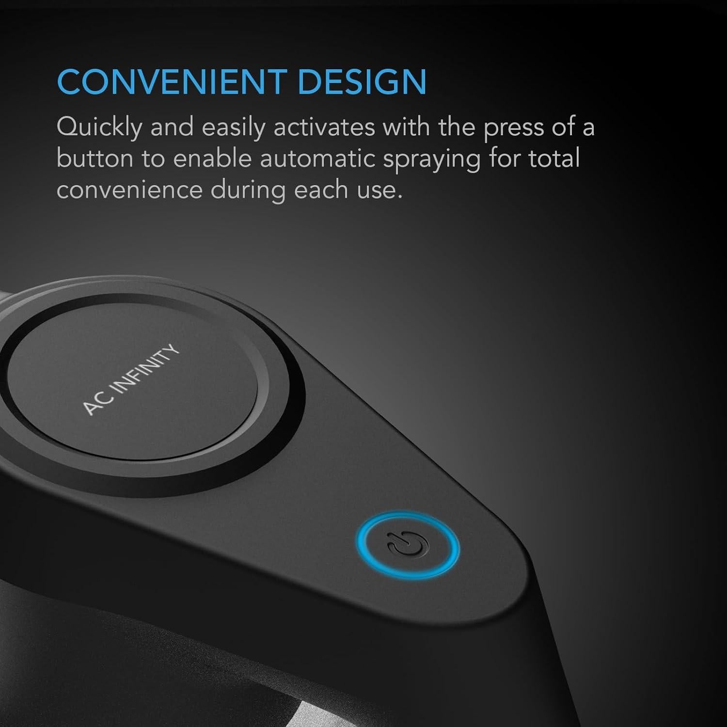 Pulverizador Eléctrico AC Infinity 2L Recargable USB Boquilla Ajustable