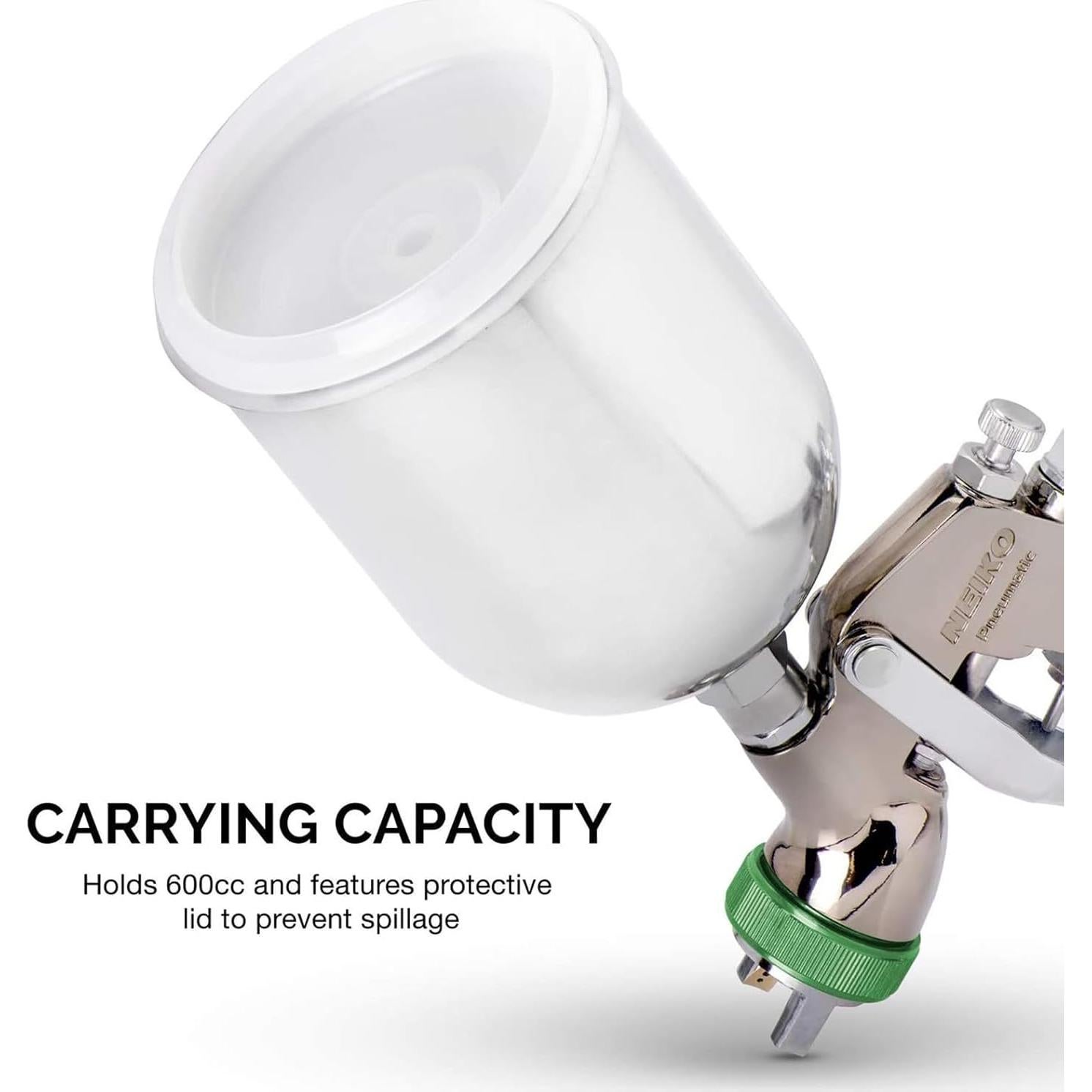 Pistola de Pintura NEIKO 31214A HVLP 1.5mm 600cc