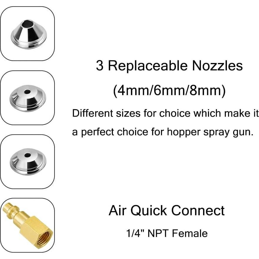 Pistola de Pulverización Joywayus Air Hopper 3L Amarillo