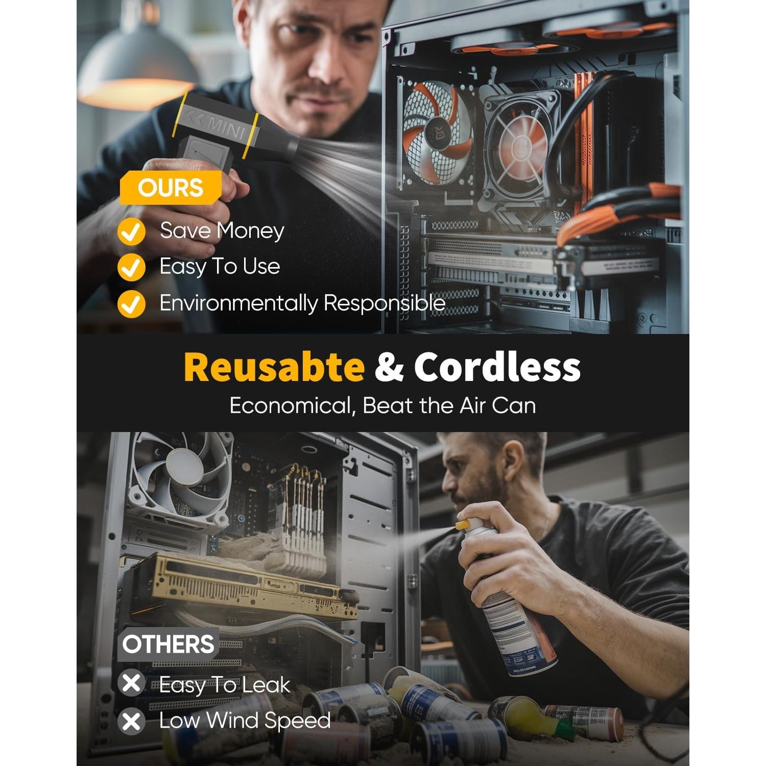 Soplador de Aire Comprimido Recargable NEVERLAND A500-CAD-9-135