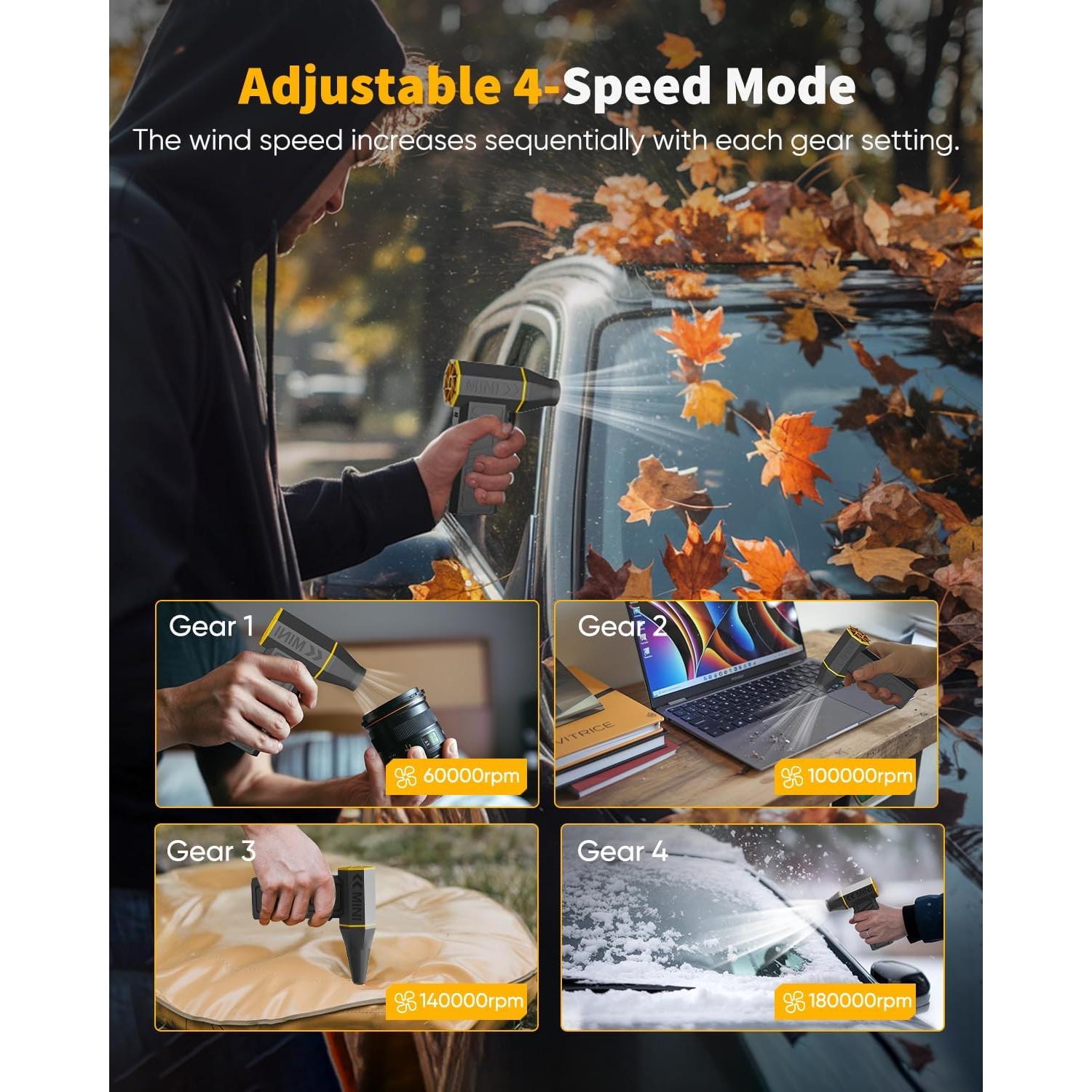 Soplador de Aire Comprimido Recargable NEVERLAND A500-CAD-9-135