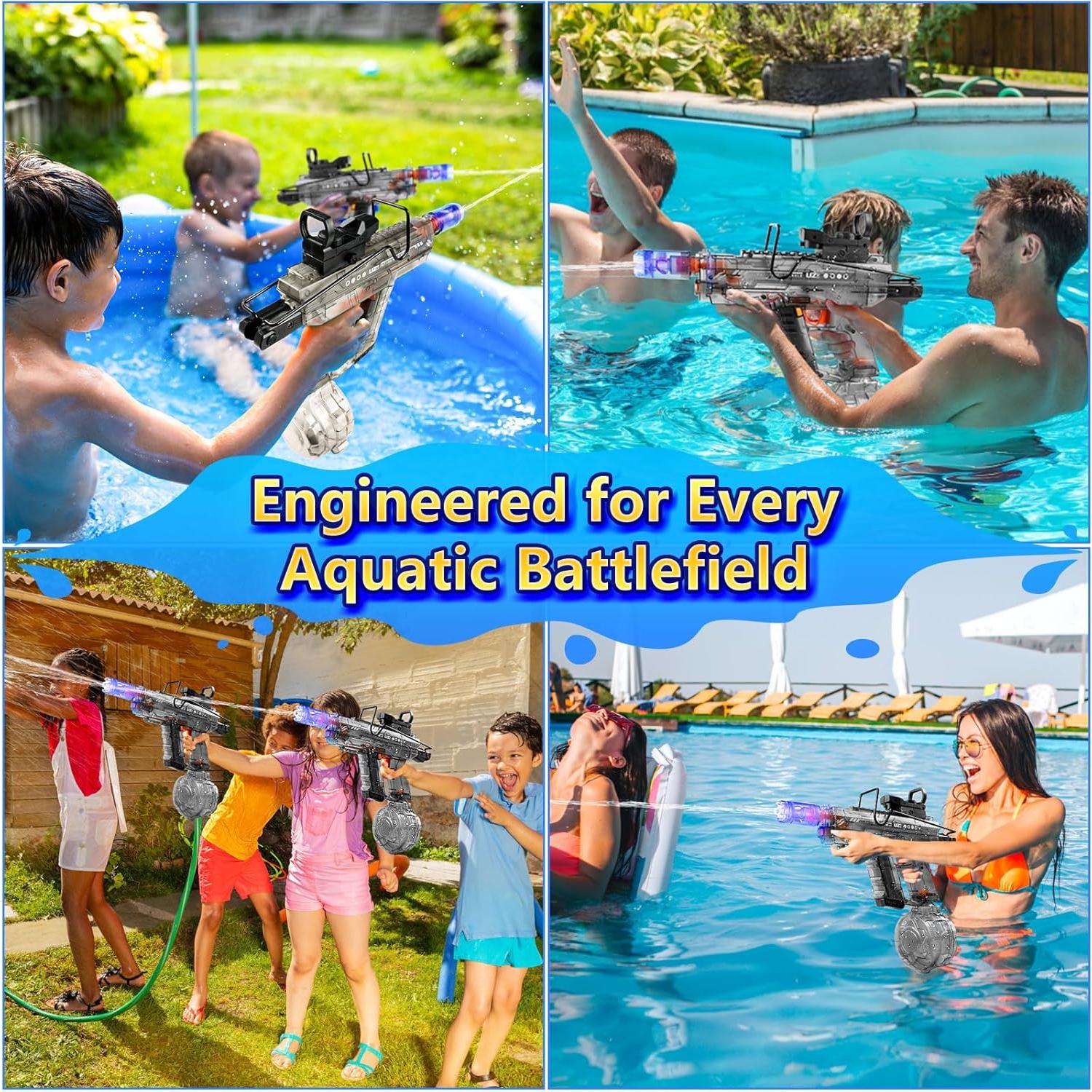 Pistola de Agua Eléctrica SHANTOU 800ml Alcance 12m