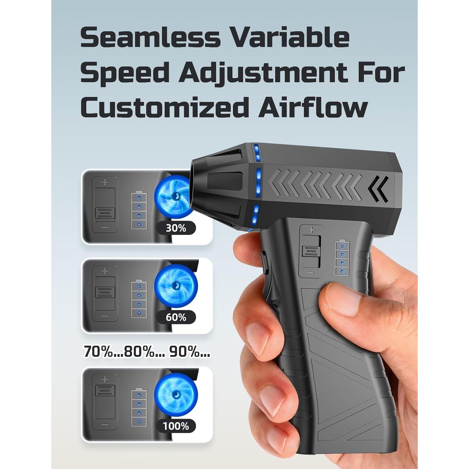 Soplador de Aire Comprimido Elecshion 300000 RPM Recargable