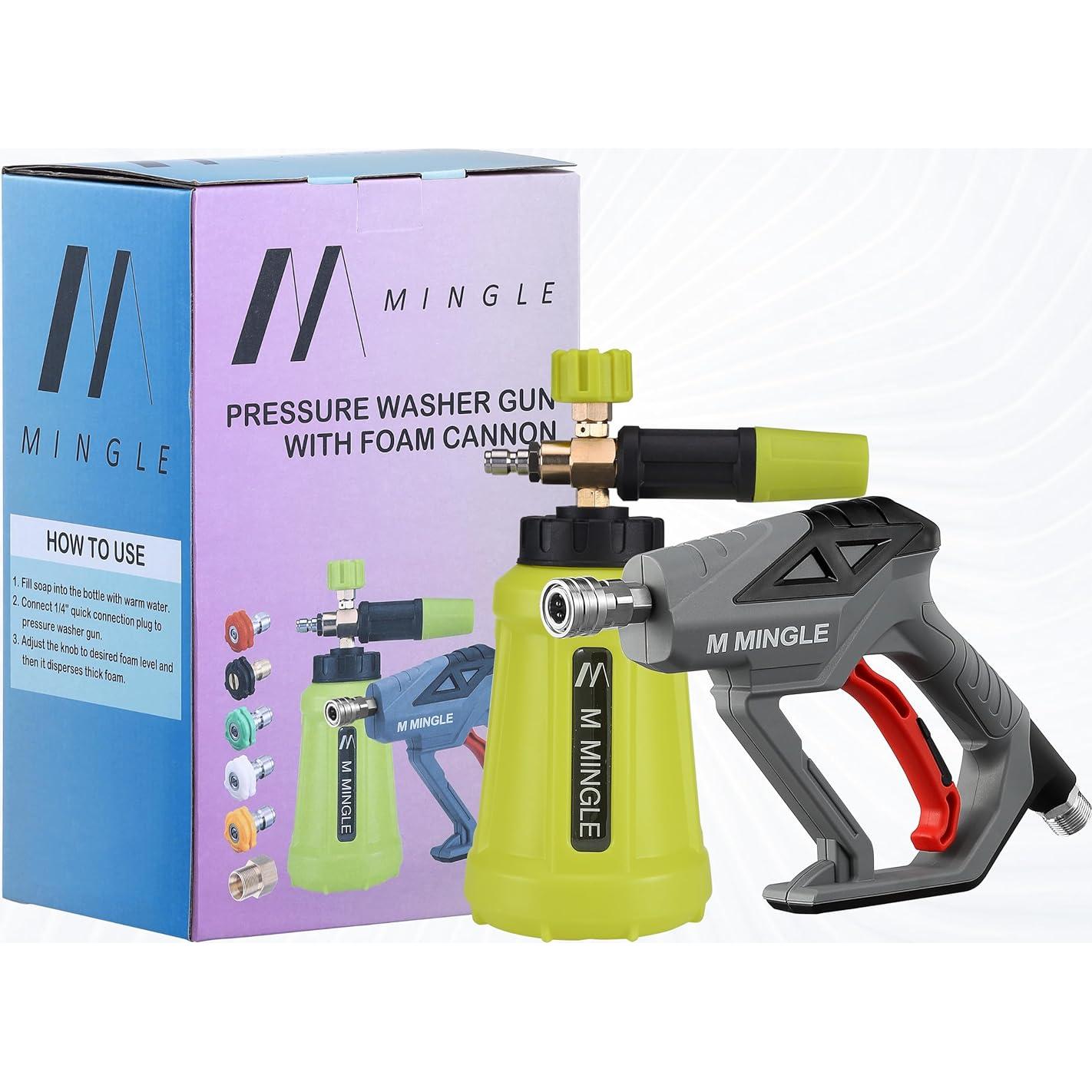 Pistola de Lavado a Presión M MINGLE PW70 4000 PSI 1.31 kg