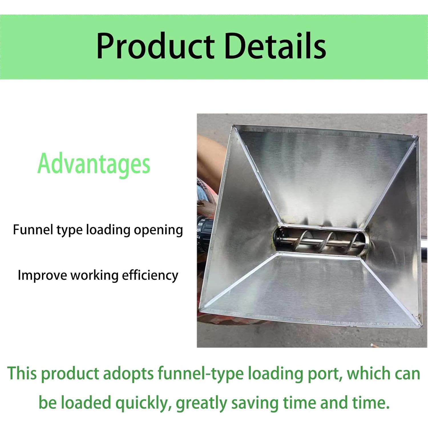 Pistola de Mortero HBCHEN Acero Inoxidable 1.32 kg con 9 Boquillas