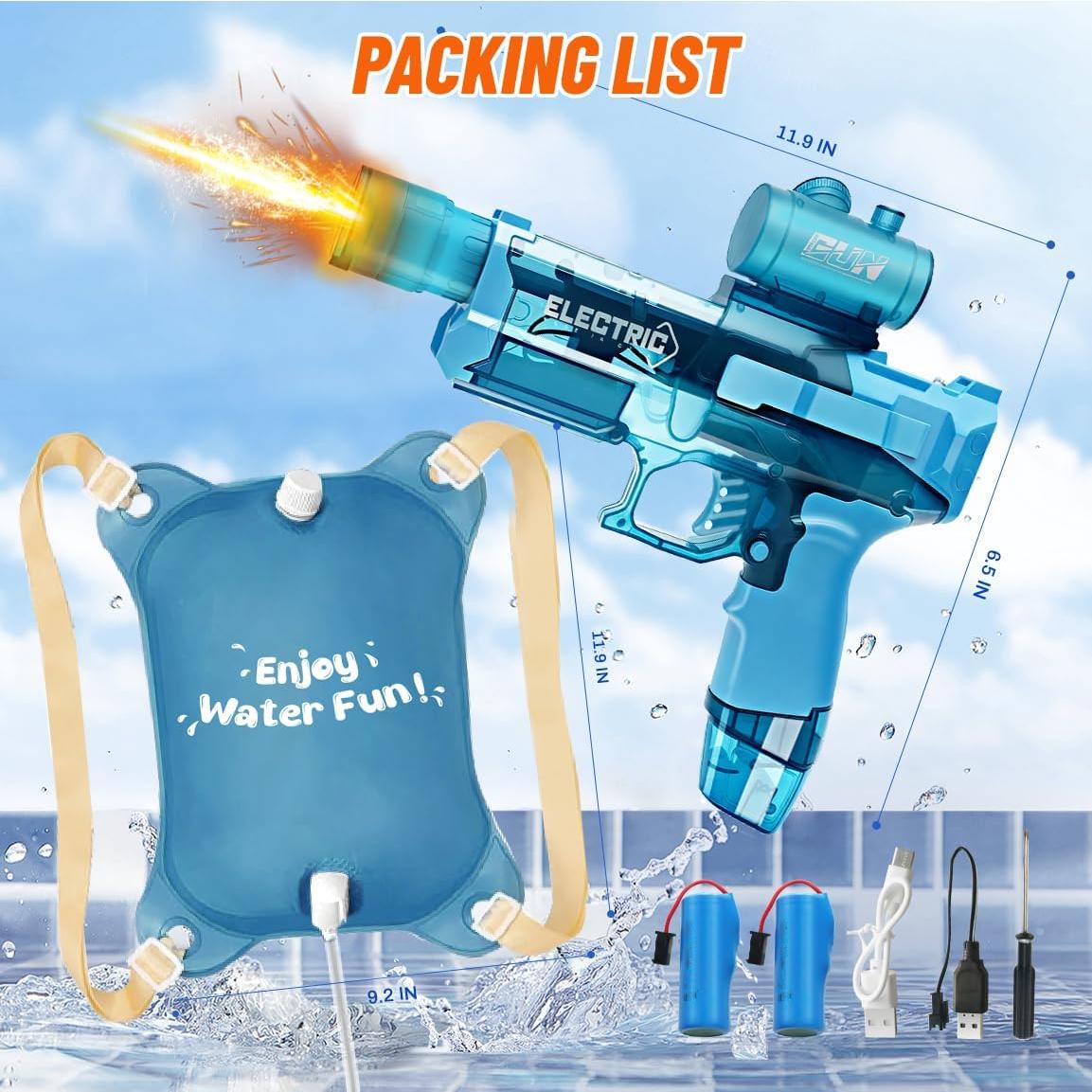 Pistola de Agua Eléctrica DUNEMEI 2300cc para Adultos y Niños