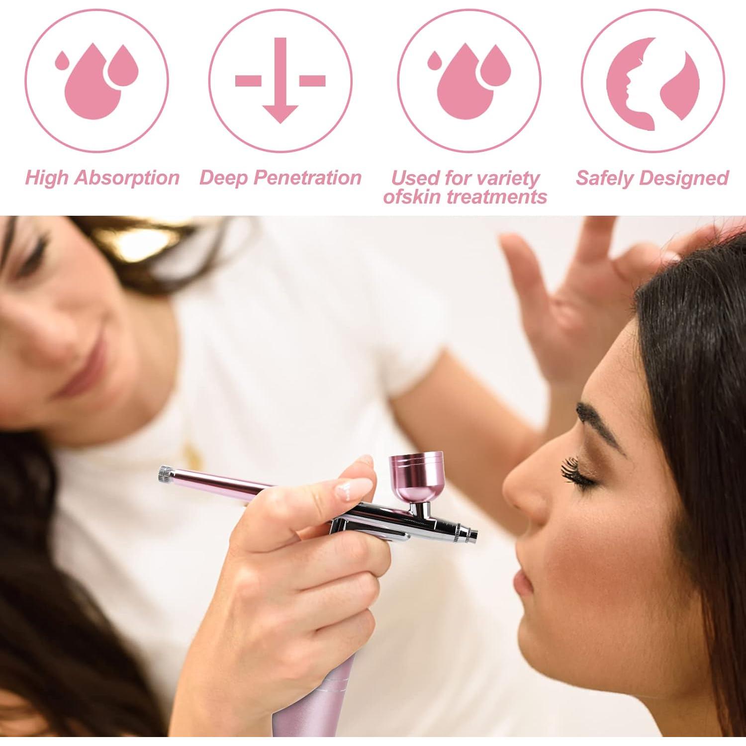 Aerógrafo Inalámbrico Rhinowisdom ZYY-02 Rosa - Portátil y Automático