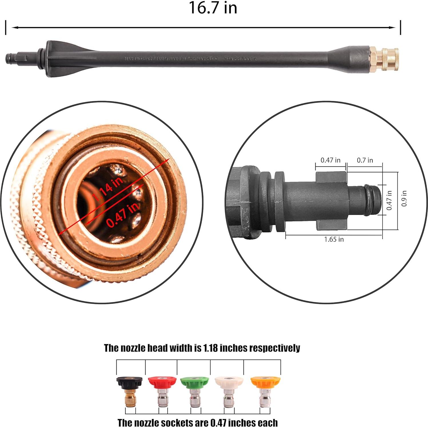 Pistola de Lavado a Presión Axfvd M22-14mm y M22-15mm