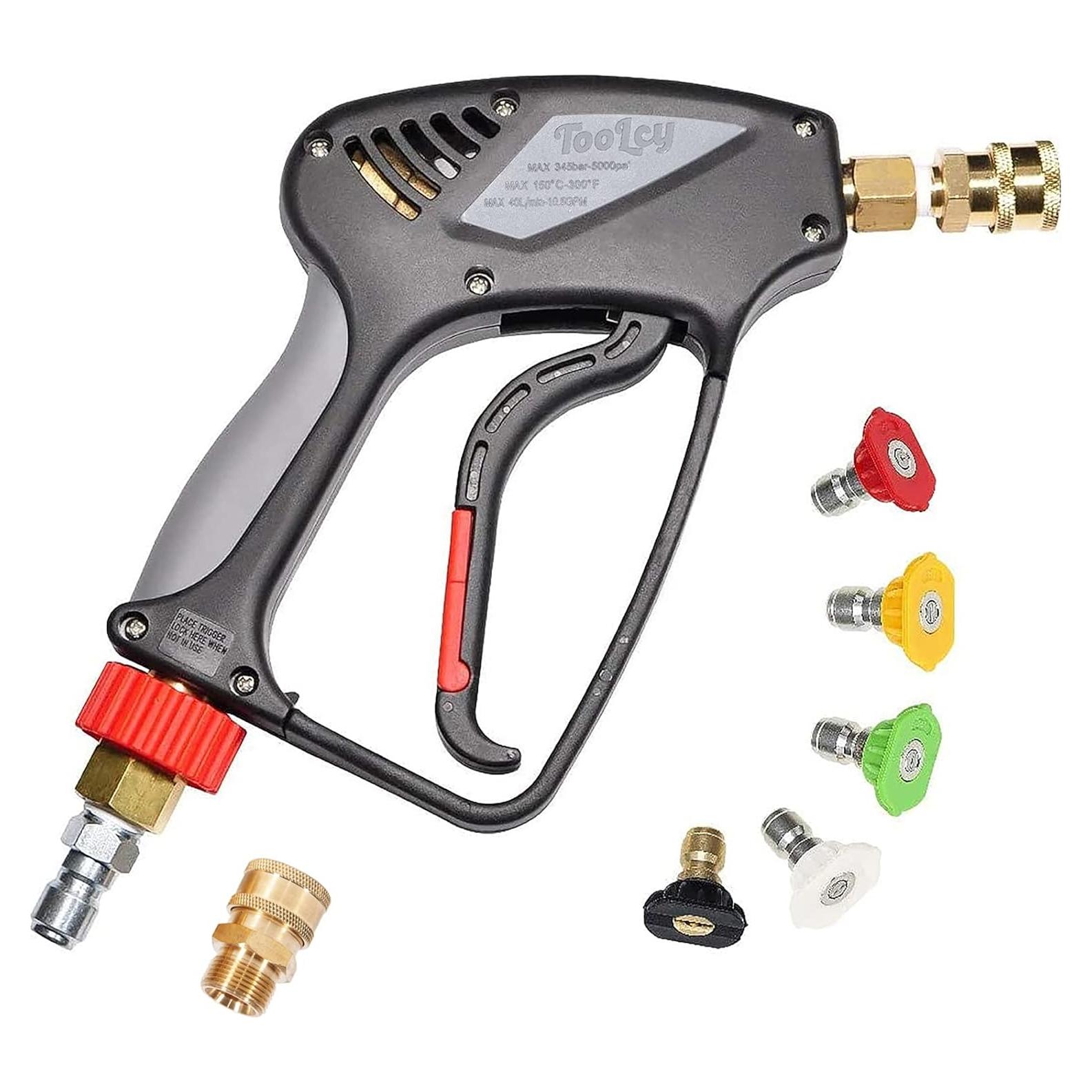 Pistola de Lavado a Presión TOOLCY Corta 5000 PSI 10.5 GPM