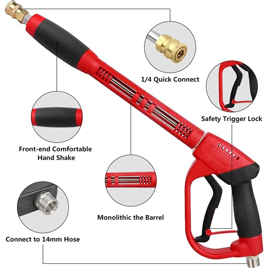 Pistola de Lavado a Presión CHAVOR 5000 PSI con Varilla Extensible