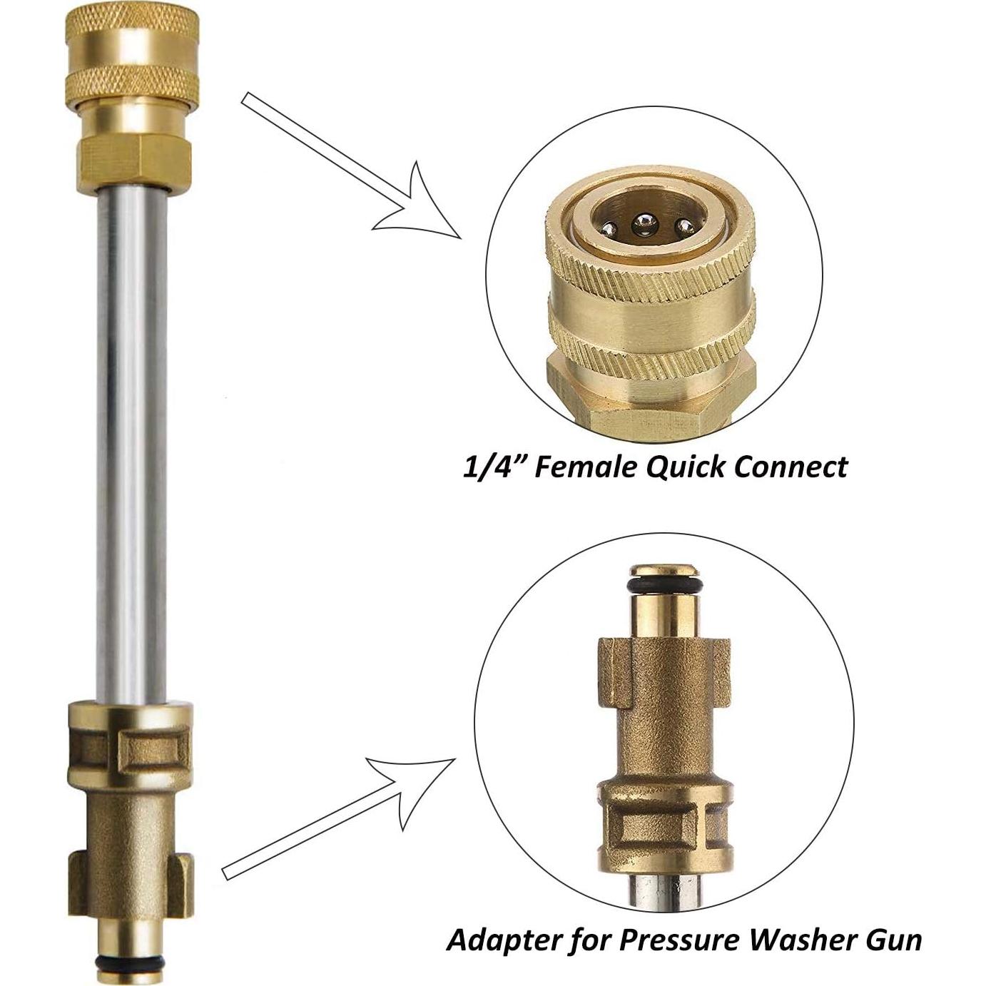 Adaptador de pistola para lavadora a presión STYDDI 1/4"