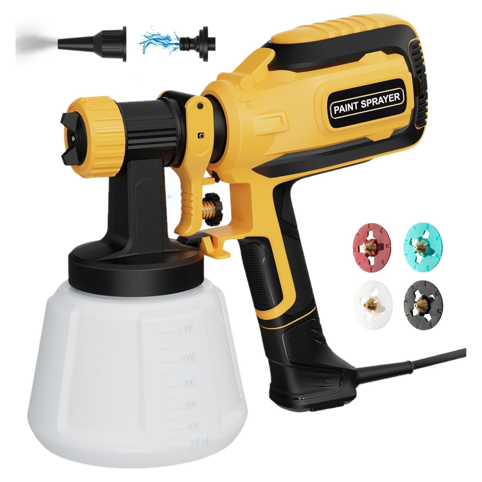 Pistola de Pintura HVLP PULENDY 700W 4 Boquillas 3 Patrones