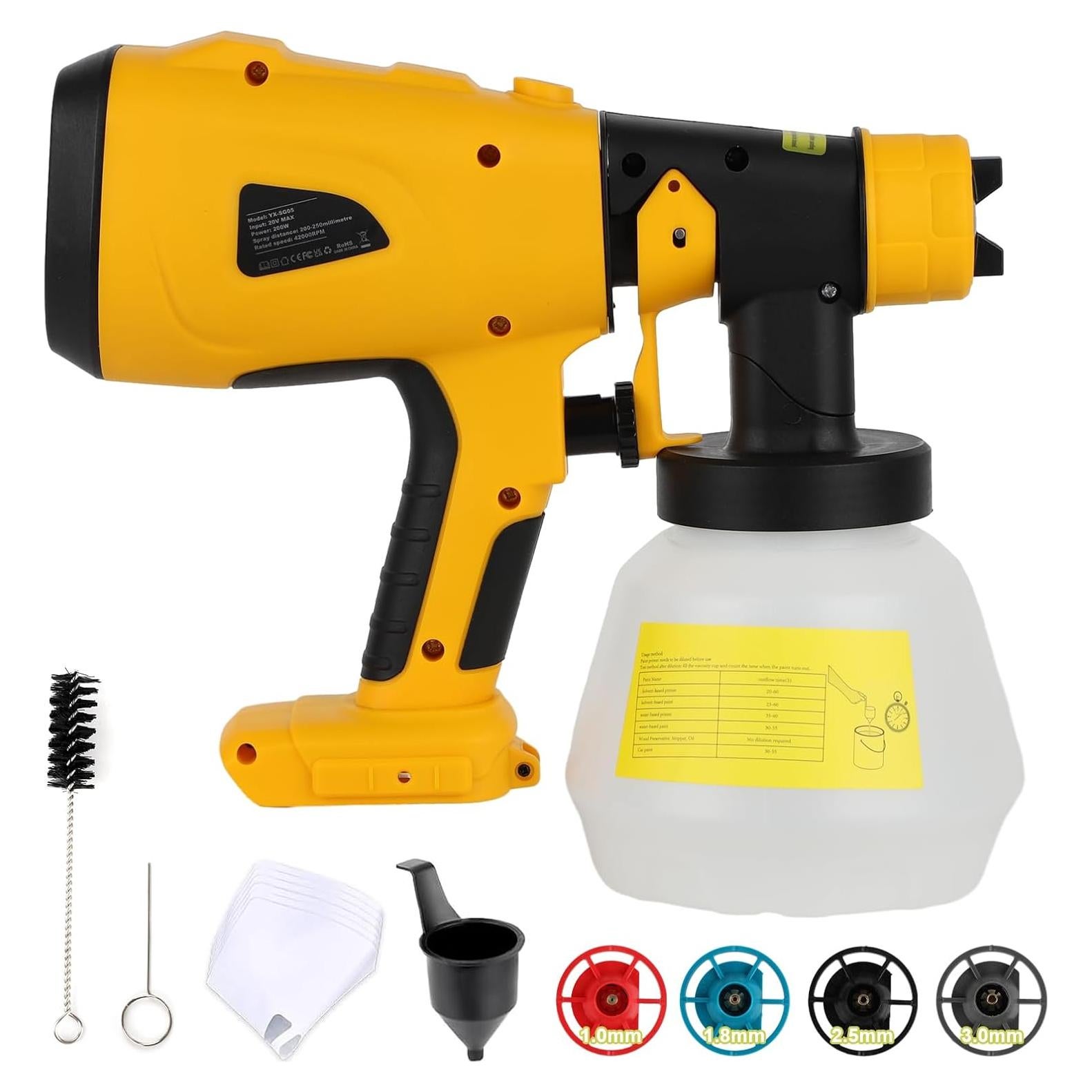 Pistola de Pulverización de Pintura Jurliful 200W 1000ml