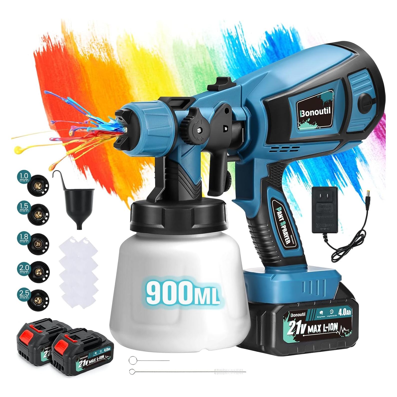 Pulverizador de pintura inalámbrico Bonoutil XR-HT-02 900ml 21V