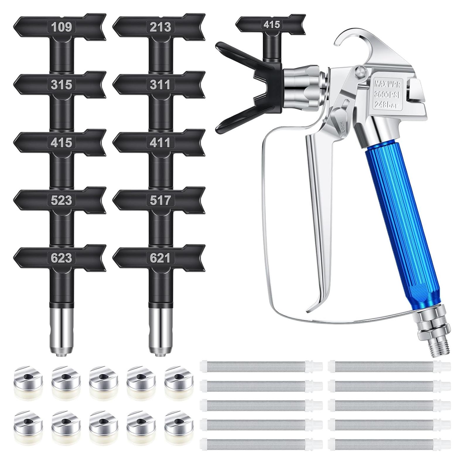 Kit de Pistola de Pulverización Sin Aire Zhengmy 17 Piezas