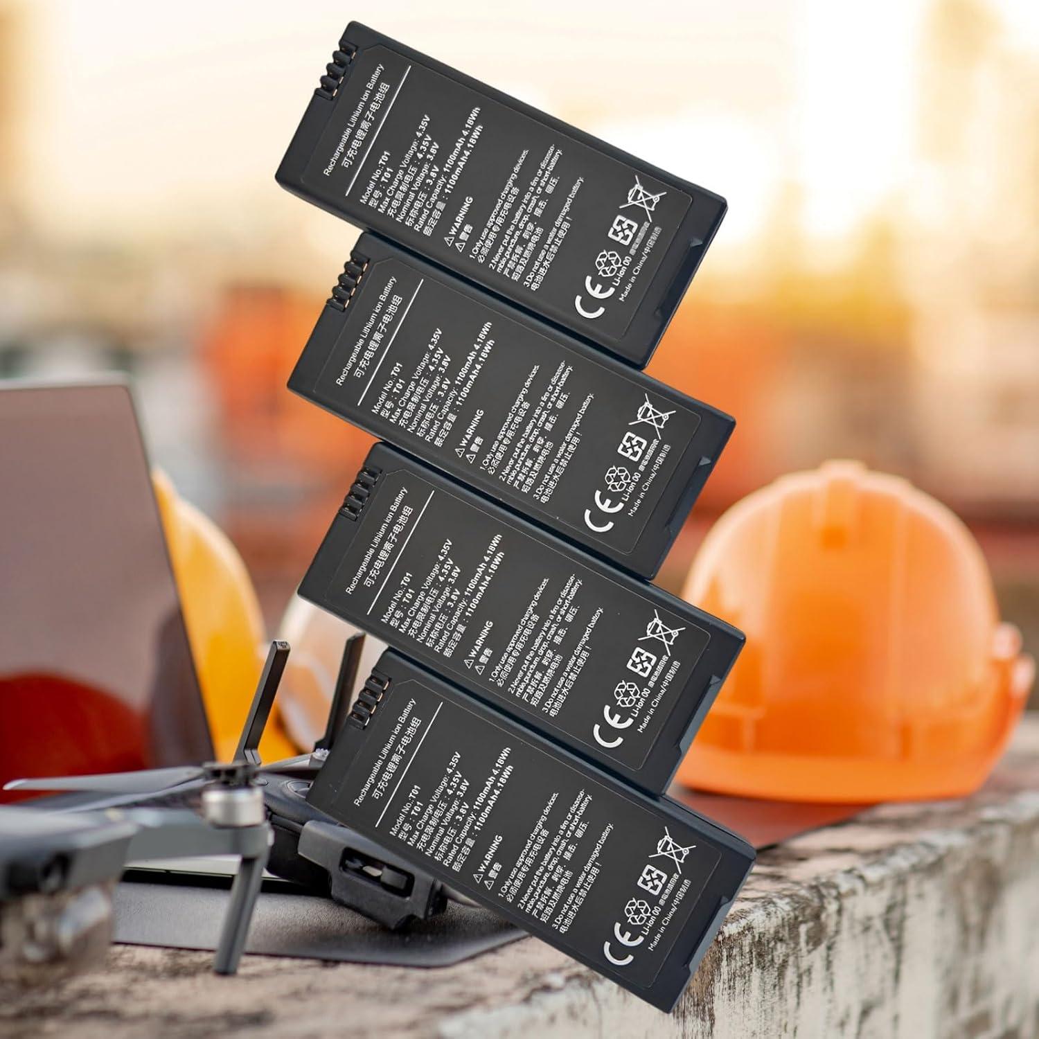 4X Tello Batteries & AC Charger & 4X Propeller for DJI Tello Drone RC Quadcopter