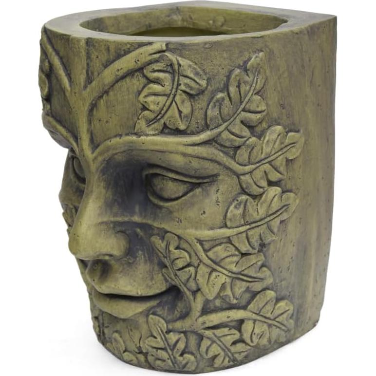 Maceta de Urna JovyTide Tiki Polinesio Concreto 61.6 cm