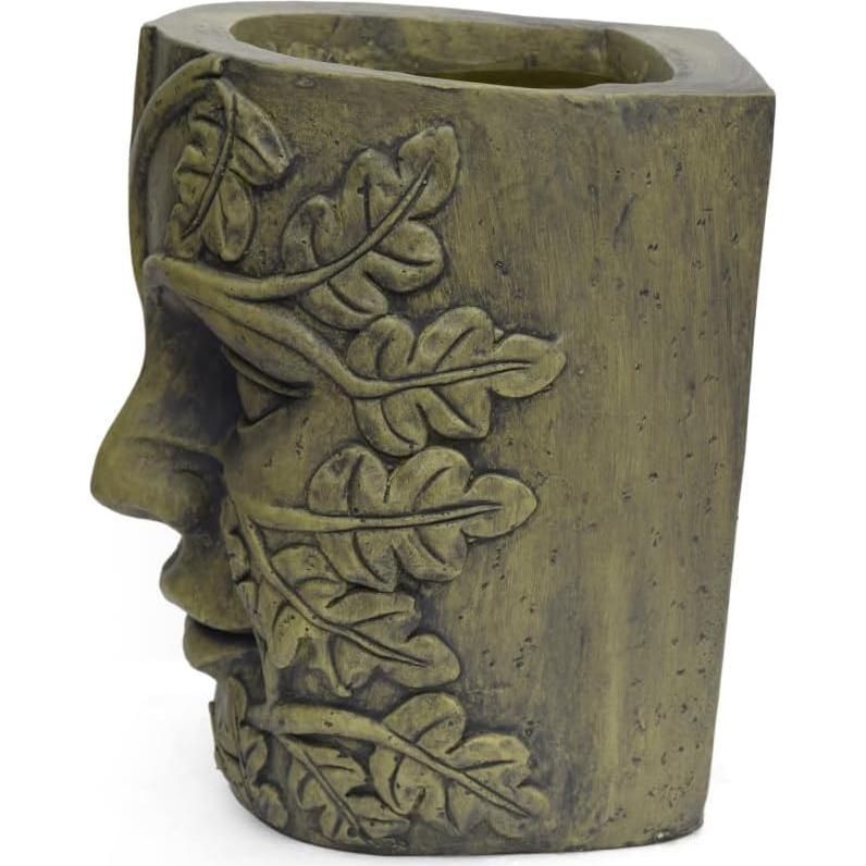 Maceta de Urna JovyTide Tiki Polinesio Concreto 61.6 cm