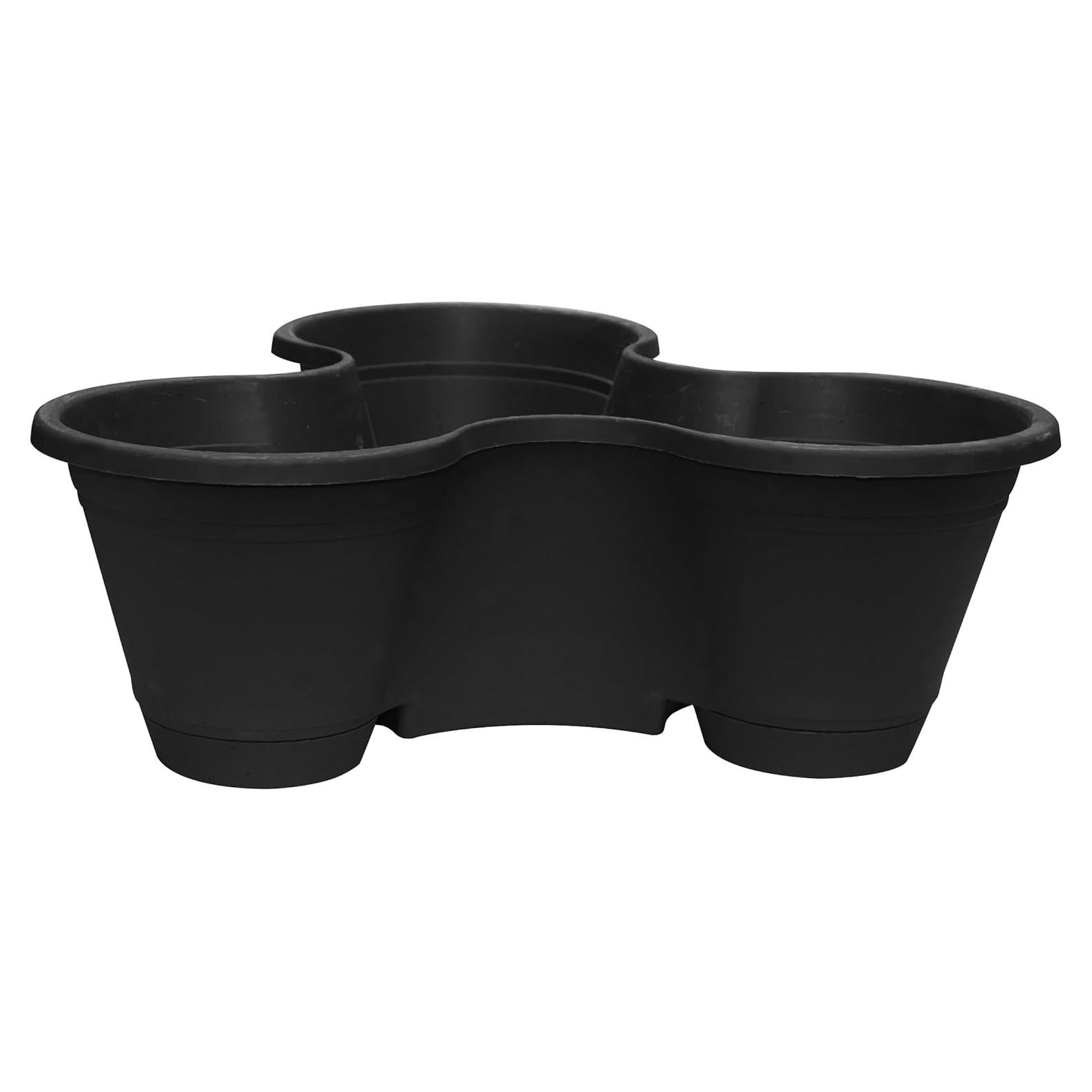 Maceta Vertical Apilable Misco 22.86CM Color Negro