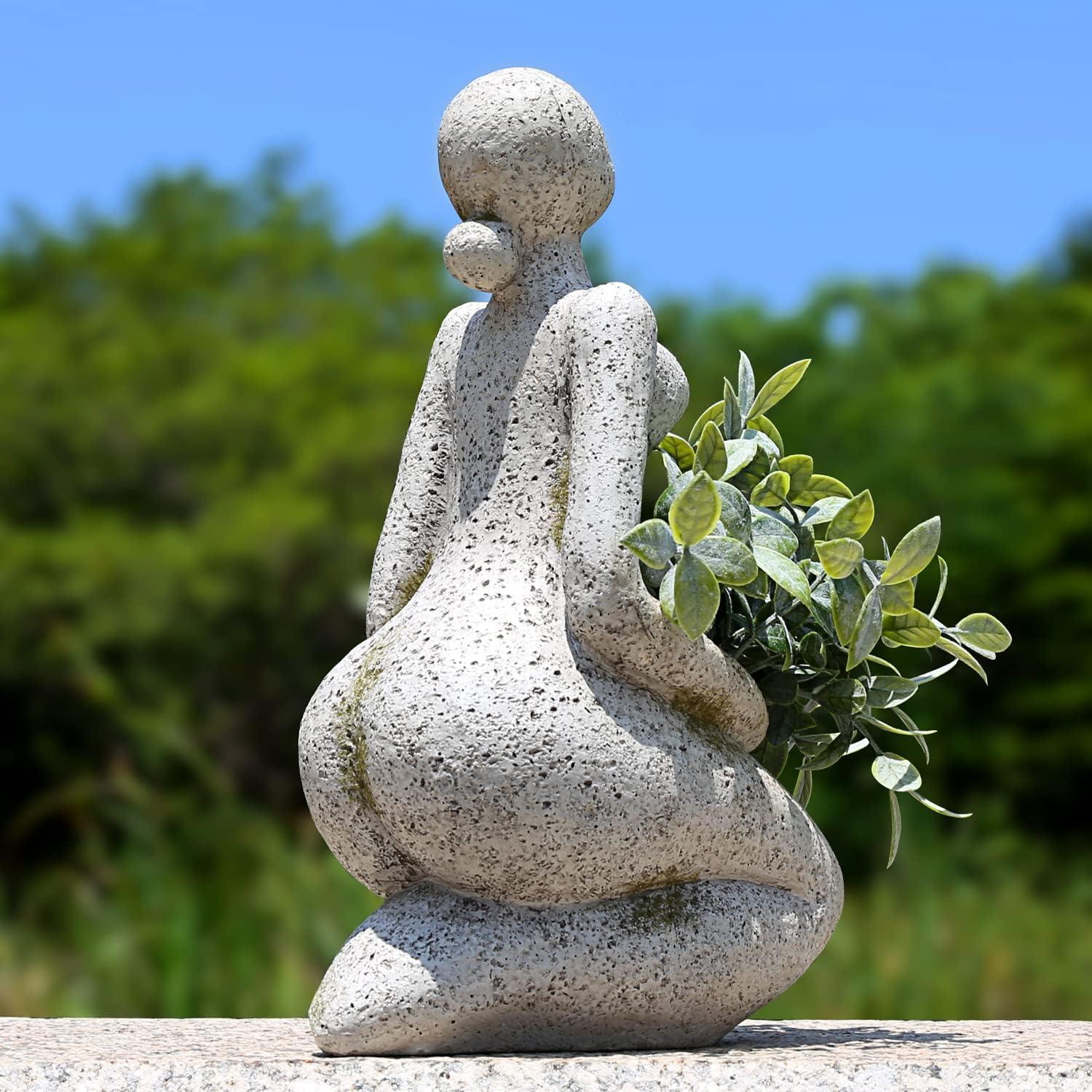 Maceta Grande Aclema Nueva Vida con Drenaje 32cm Resina