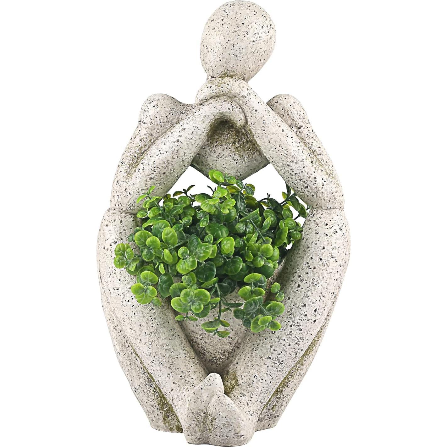 Maceta Grande Aclema Pensador con Drenaje 33.5x19.6cm