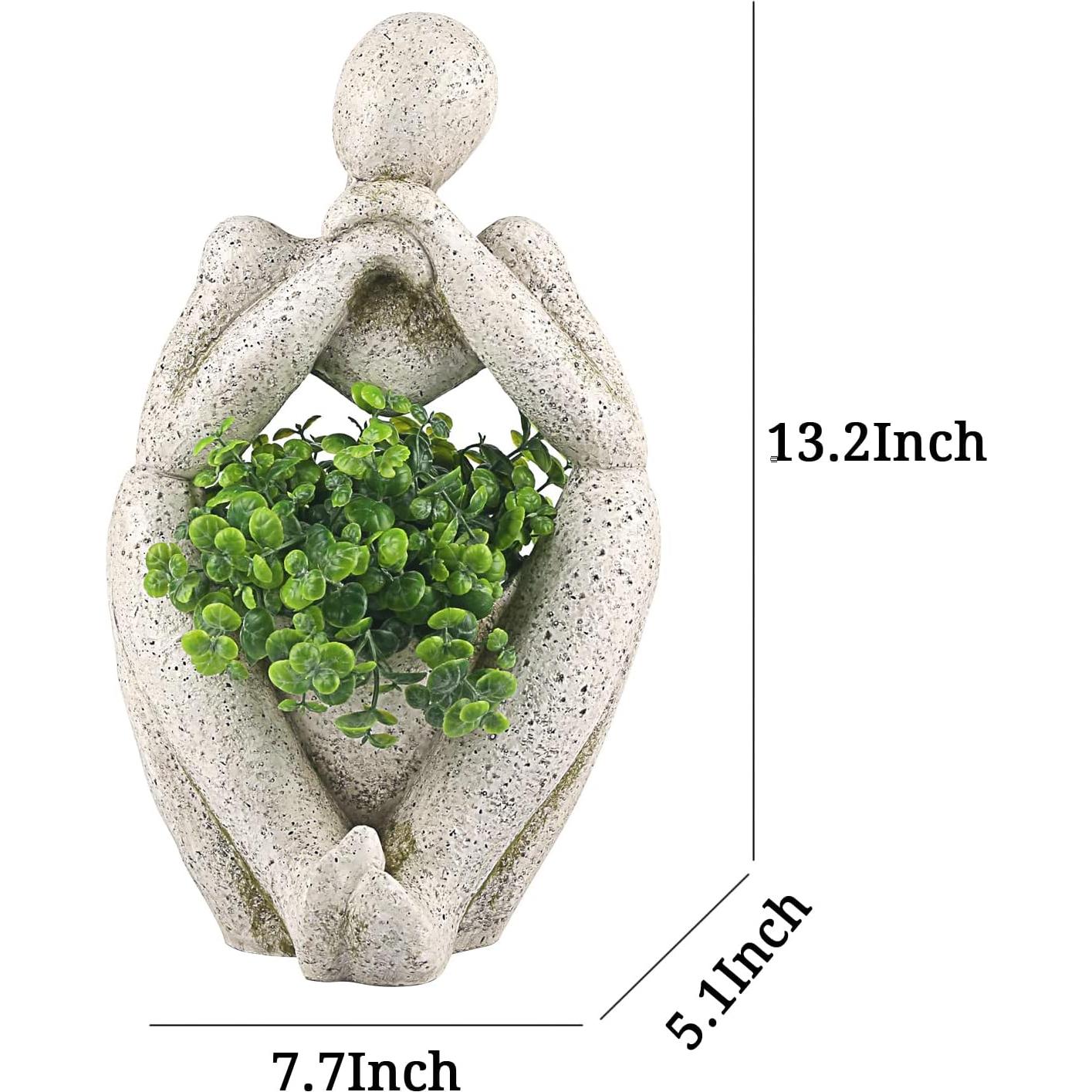 Maceta Grande Aclema Pensador con Drenaje 33.5x19.6cm