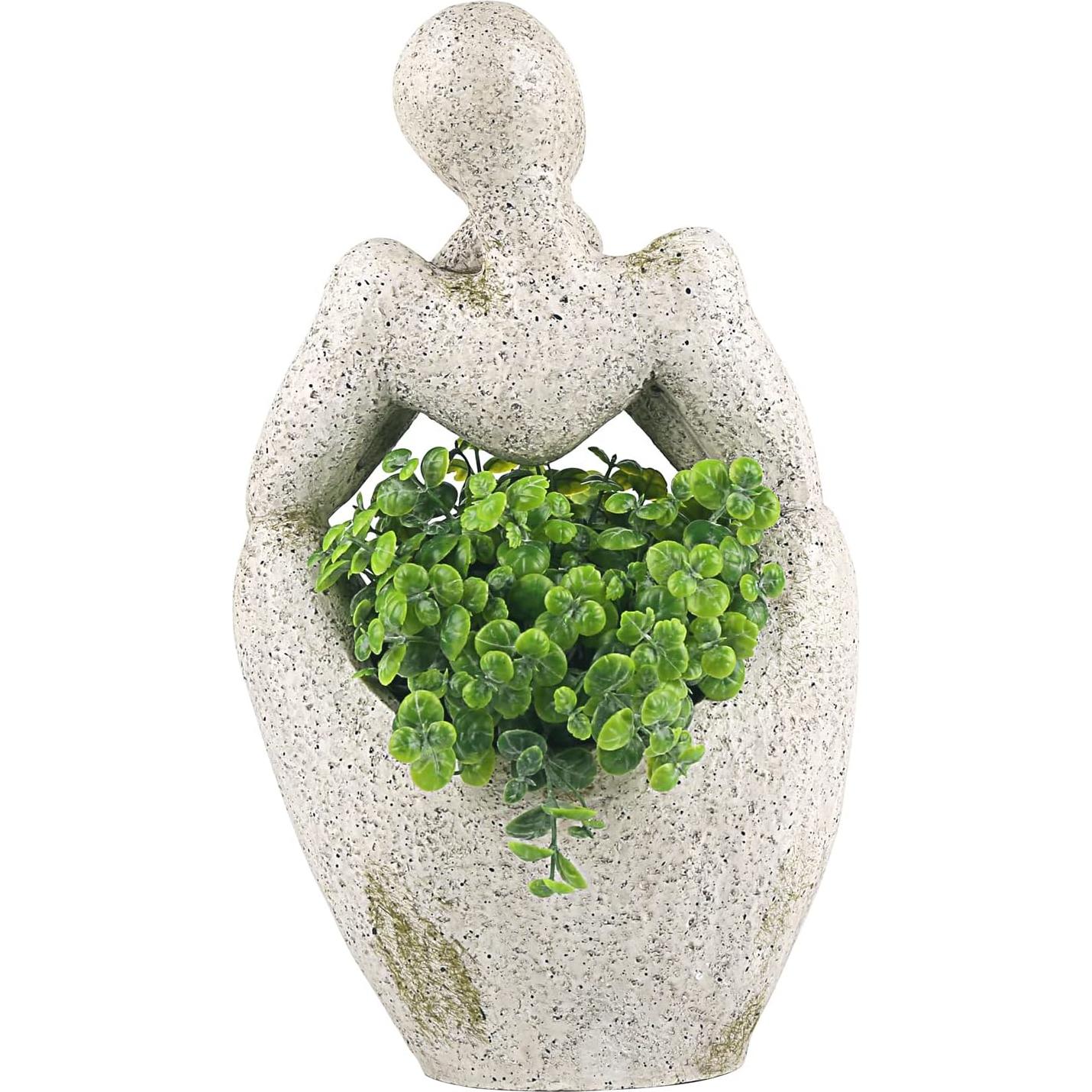 Maceta Grande Aclema Pensador con Drenaje 33.5x19.6cm