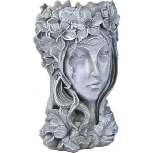 Maceta de Cabeza de Diosa Sungmor 22.5x21.5x33.5 cm Resina