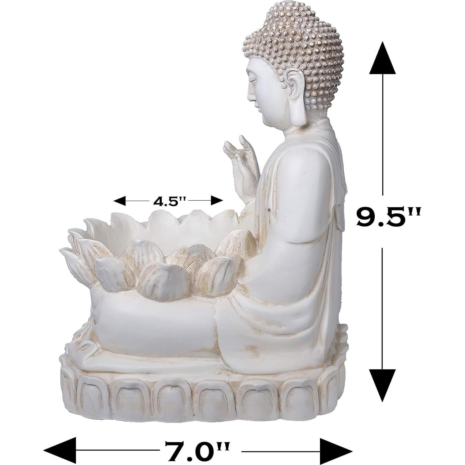 Maceta Zen Buda Bella Haus 24.1 cm Poliresina Decorativa