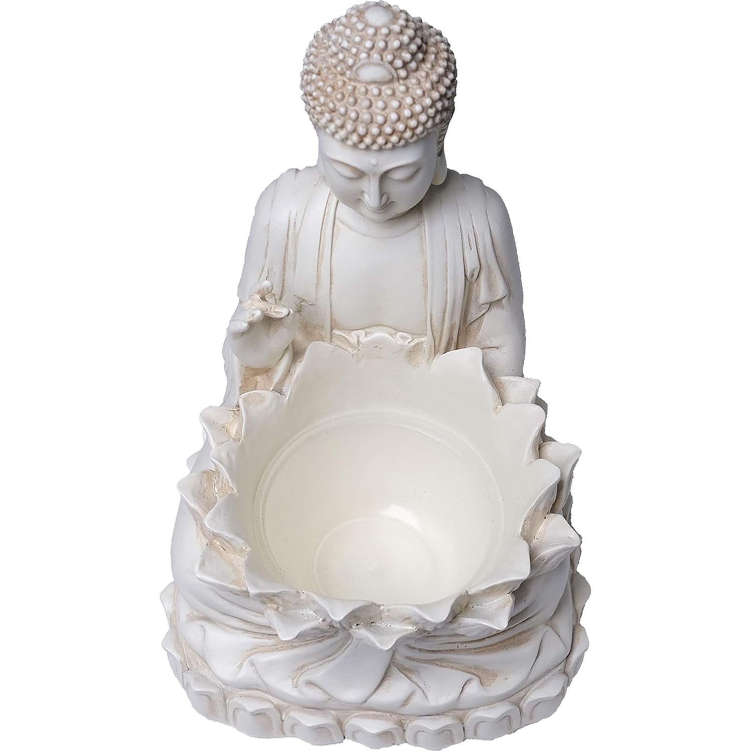 Maceta Zen Buda Bella Haus 24.1 cm Poliresina Decorativa