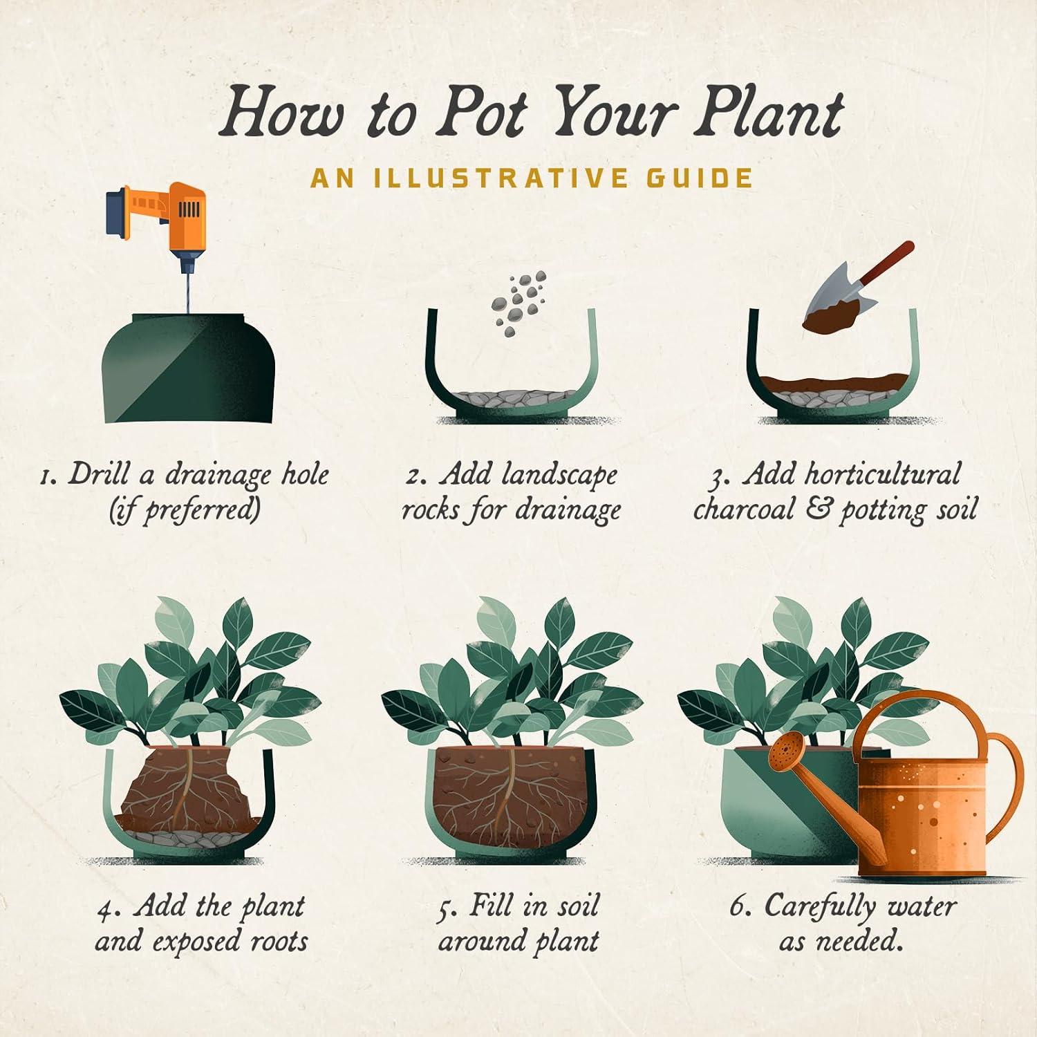 Maceta Arbora 45.72cm Urna Cannes Poliresina Gris Concreto